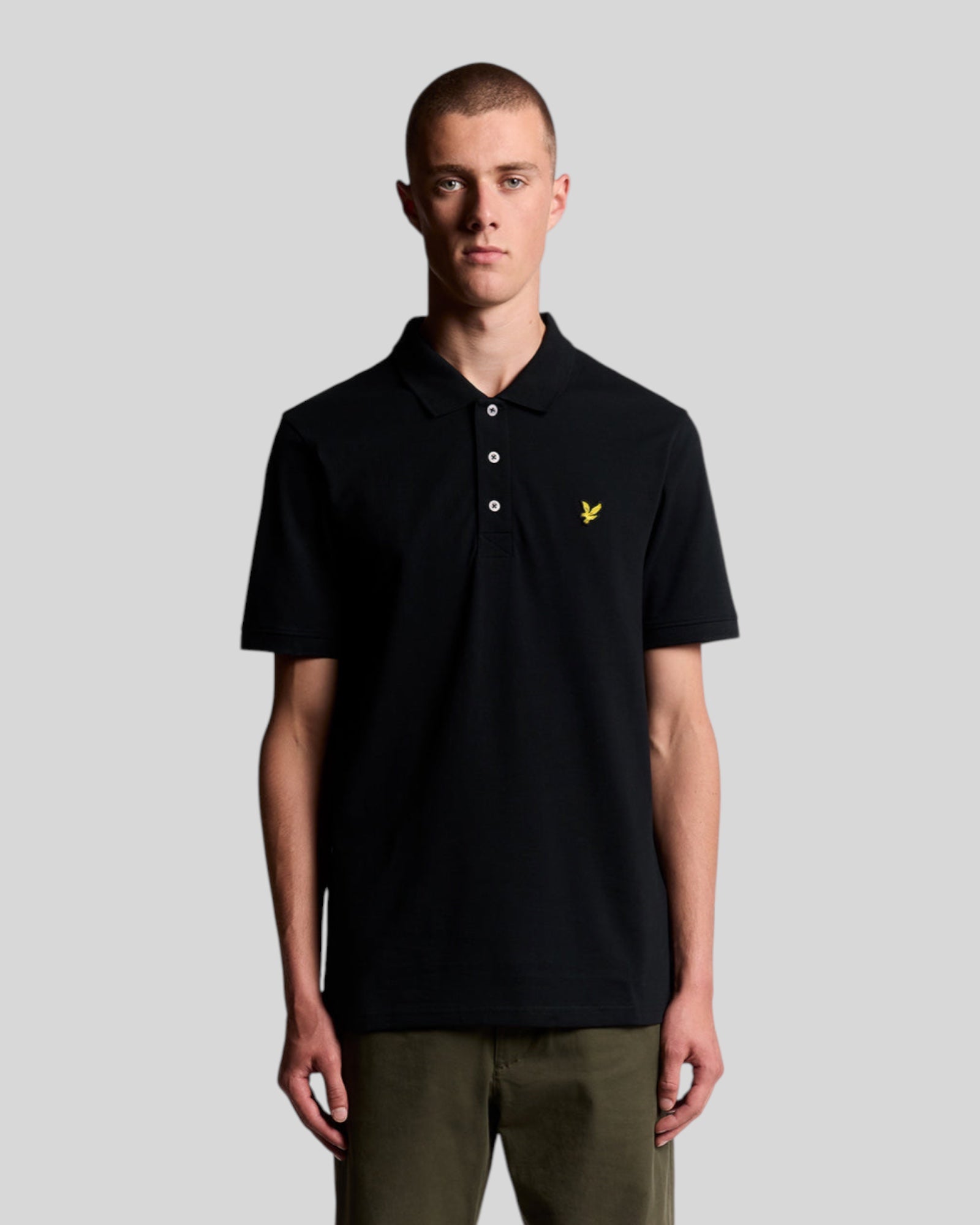 Polo Plain Nero SP400VOG Z865 Lyle & Scott