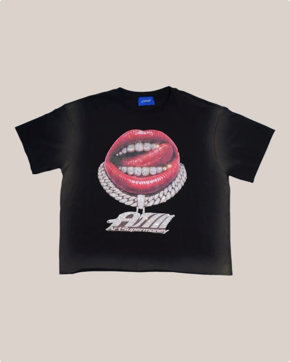 T-Shirt Art Super Money Grillz Black Version Money Tee – Black – ART. GRILLZ BLACK VERSION MONEY TEE COL: BLACK