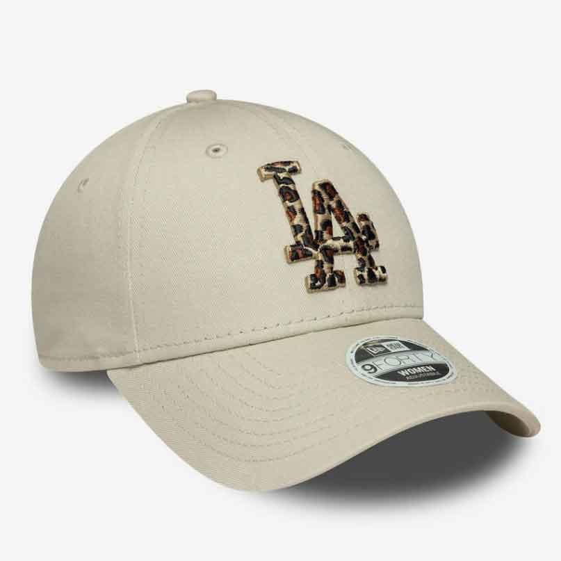 Cappello con Visiera New Era 9FORTY Los Angeles Dodgers Leopard Infill Beige 60691329