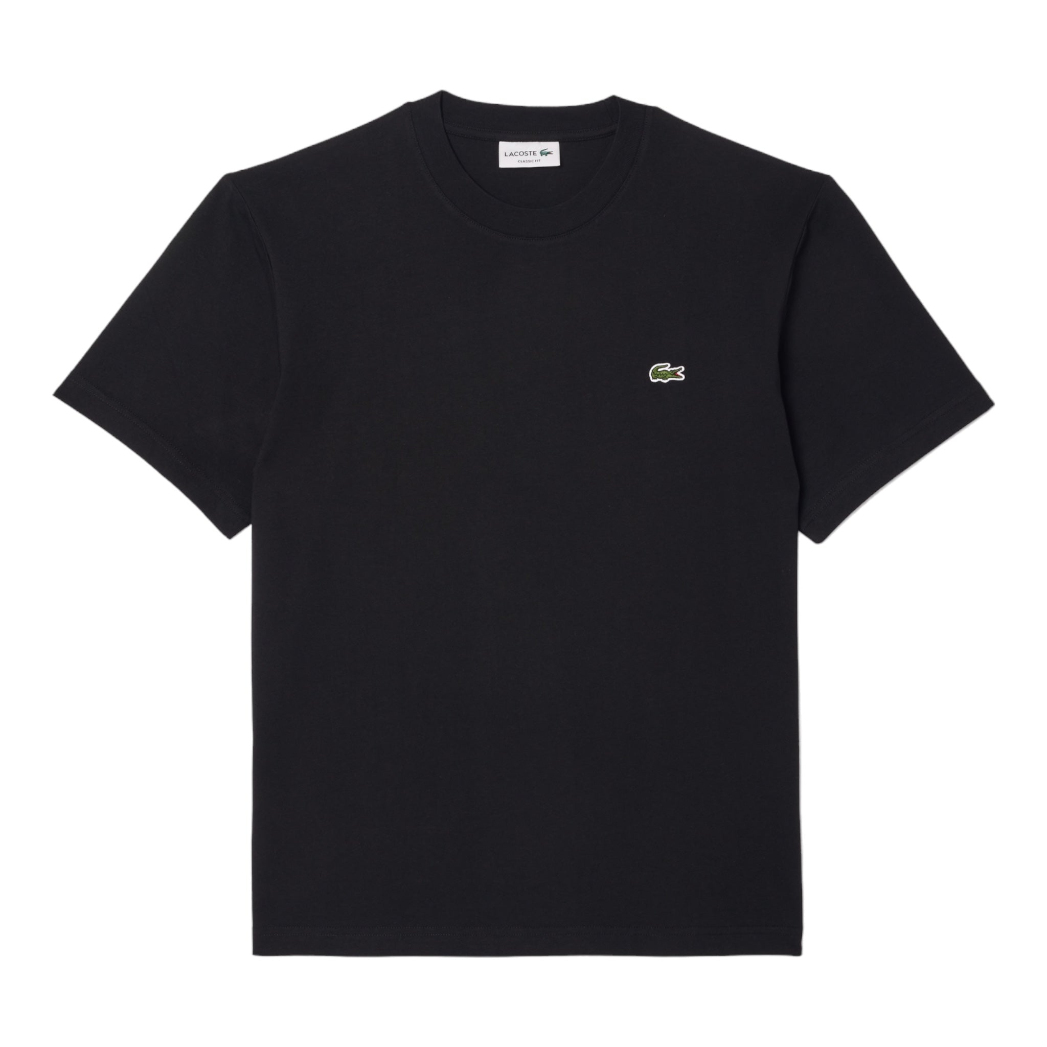 T-Shirt Classic Fit In Jersey Nera TH731800031 Lacoste