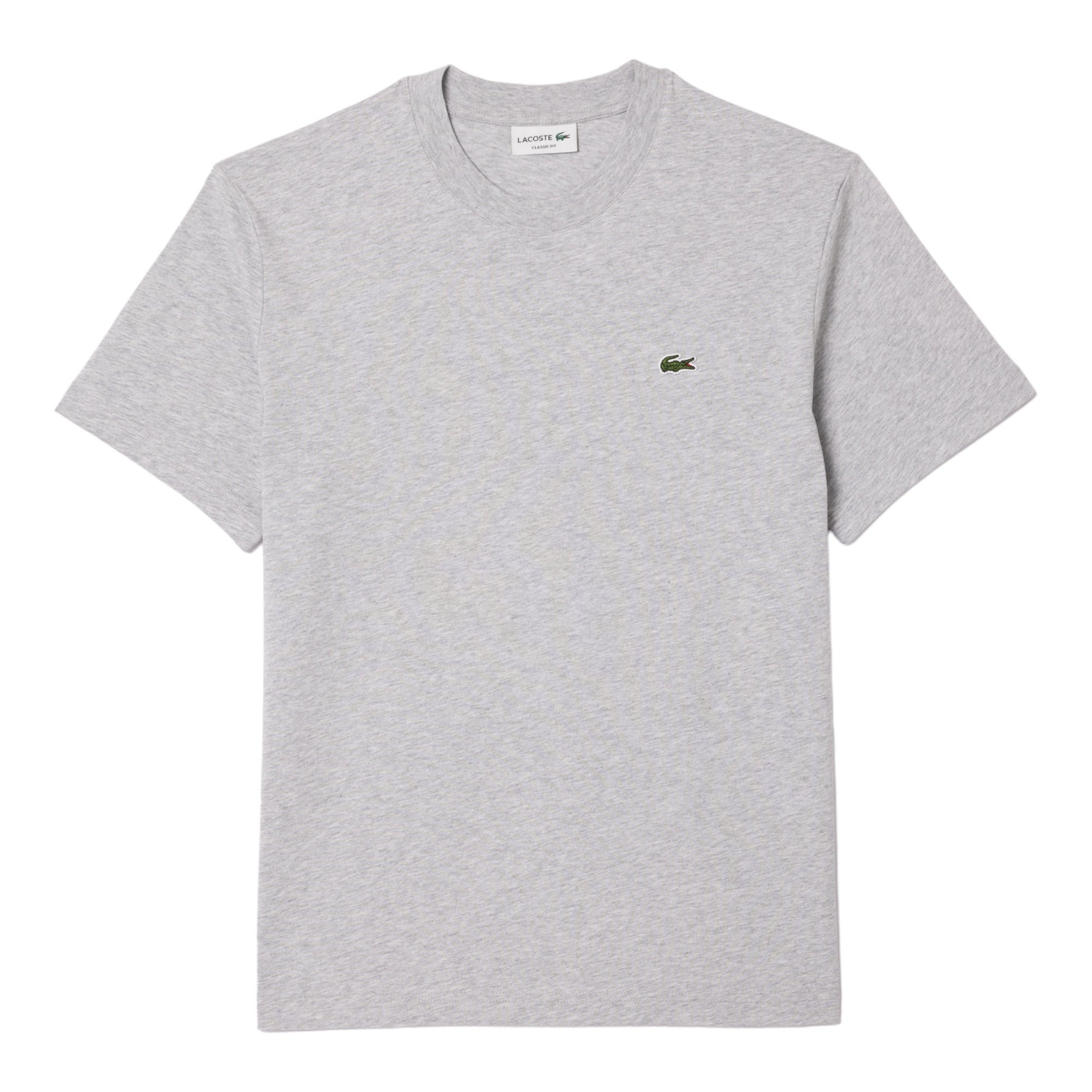 T-Shirt Classic Fit In Jersey Grigio Chine TH731800CCA Lacoste