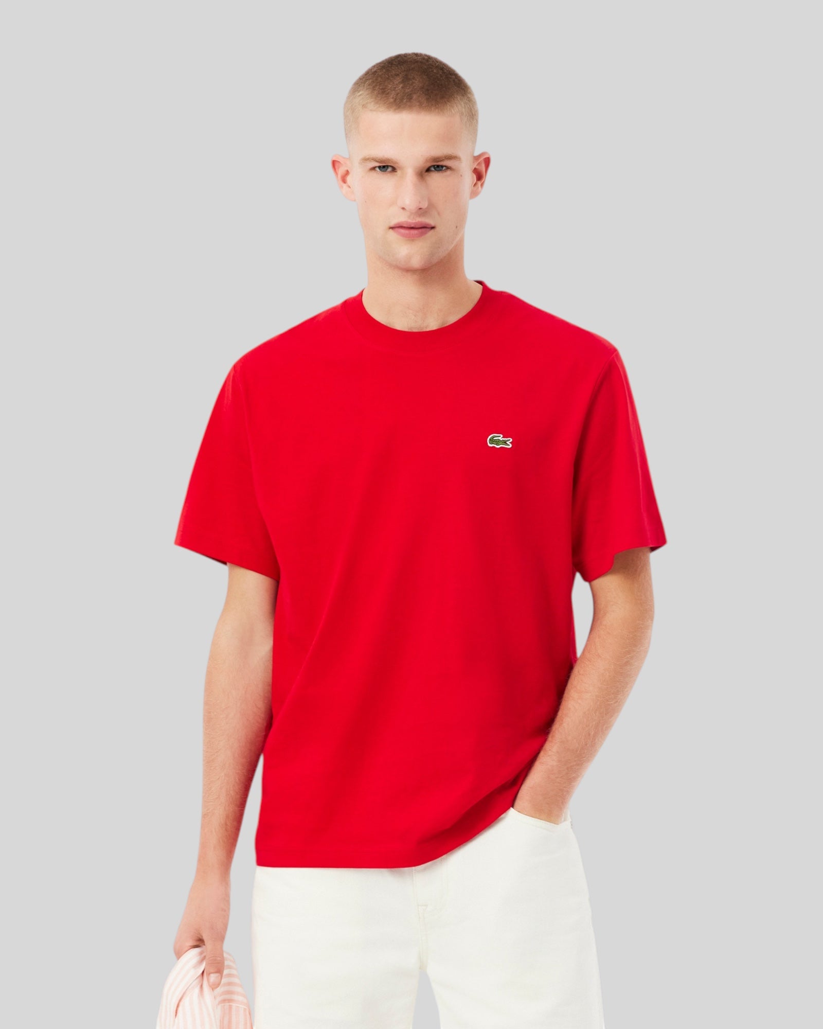 T-Shirt Classic Fit Rossa TH7318-00-240 Lacoste