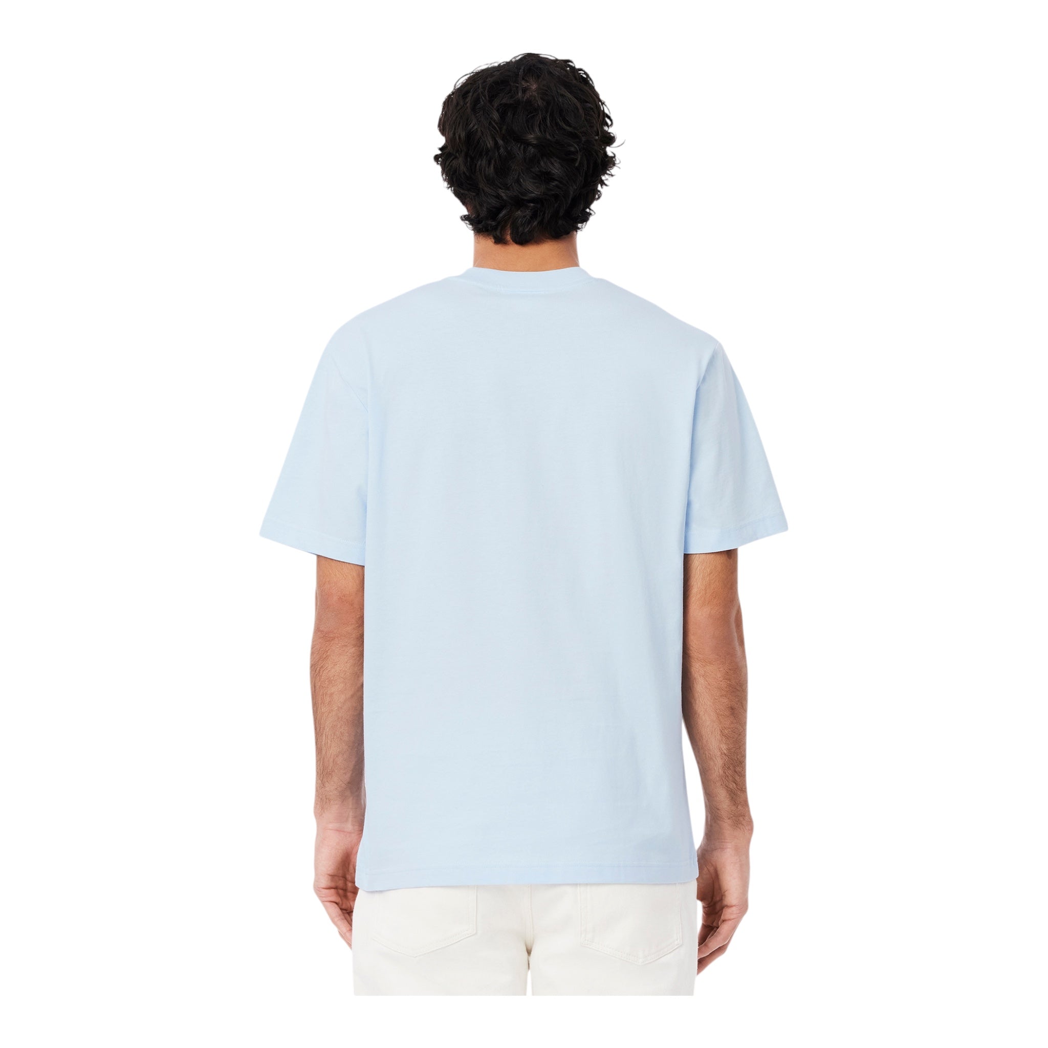 T-Shirt Classic Fit In Jersey Blu Chiaro TH731800T01 Lacoste