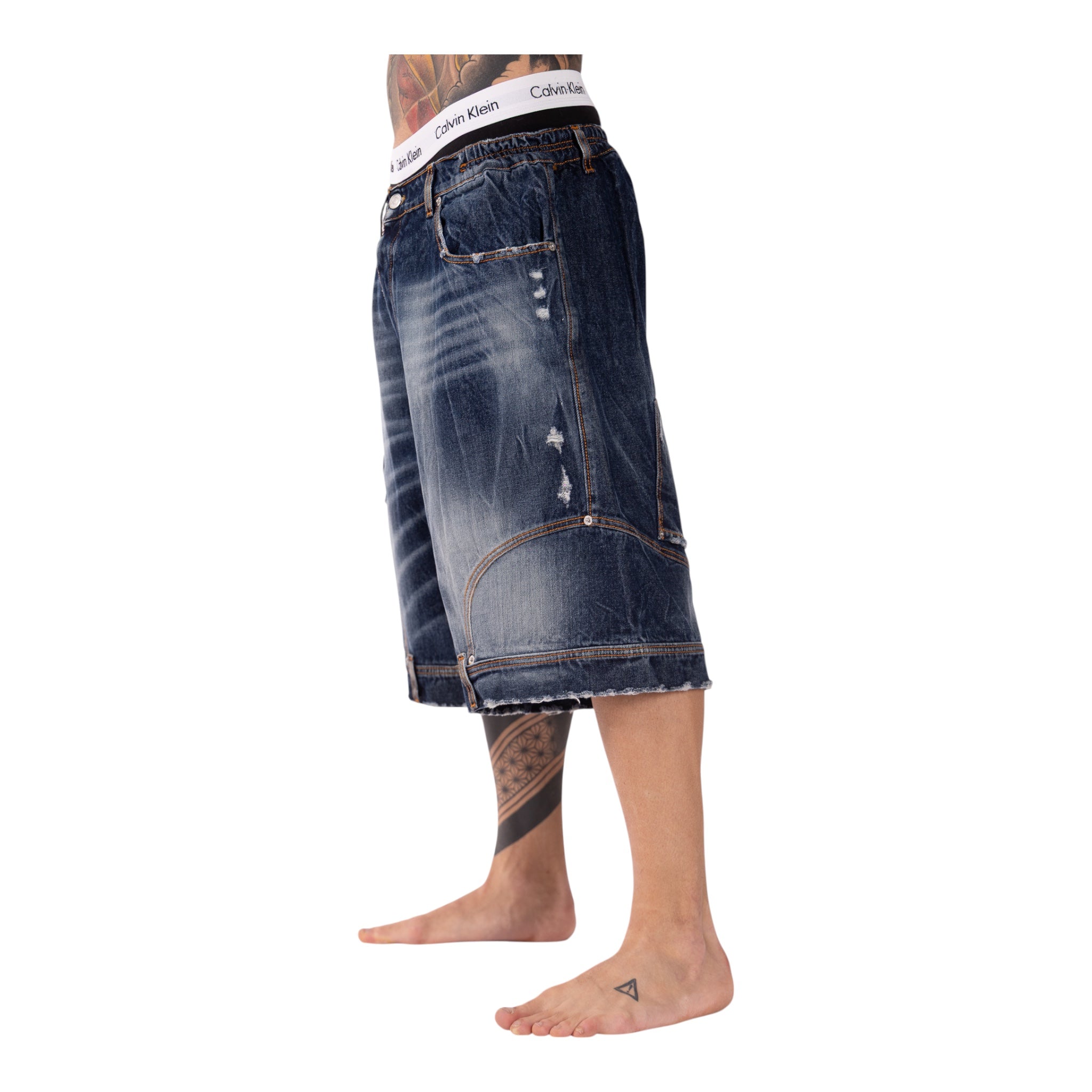 Short Denim Con Elastico Tony 01B Soldier