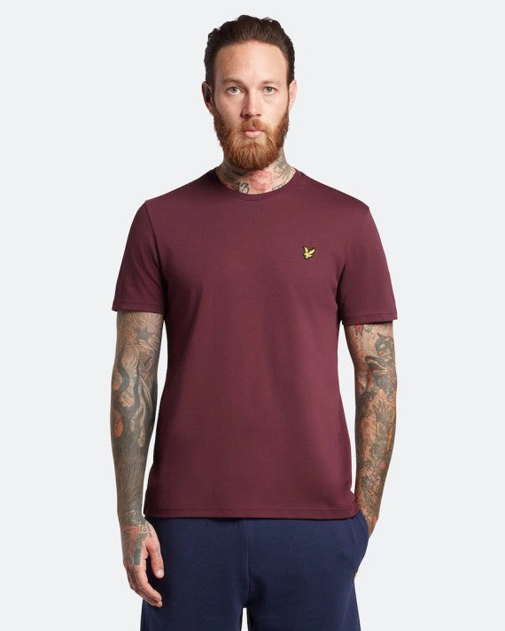 Lyle & Scott Plain T-Shirt Burgundy Z562 TS400V0G/Z562