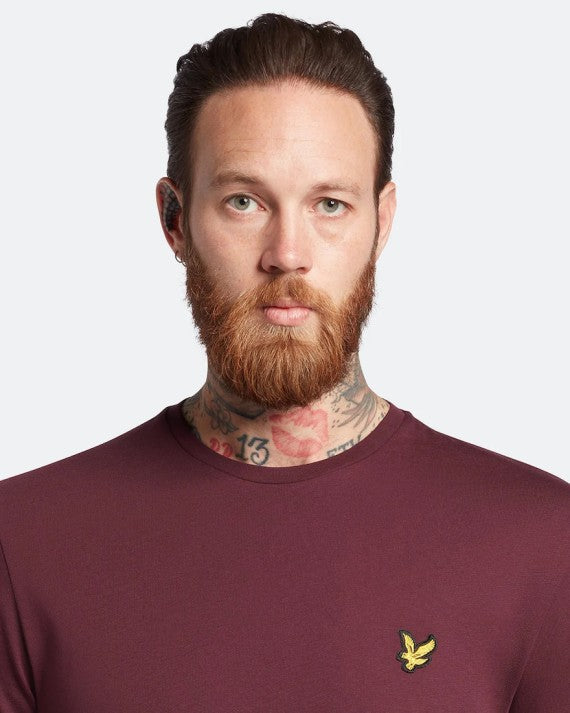Lyle & Scott Plain T-Shirt Burgundy Z562 TS400V0G/Z562