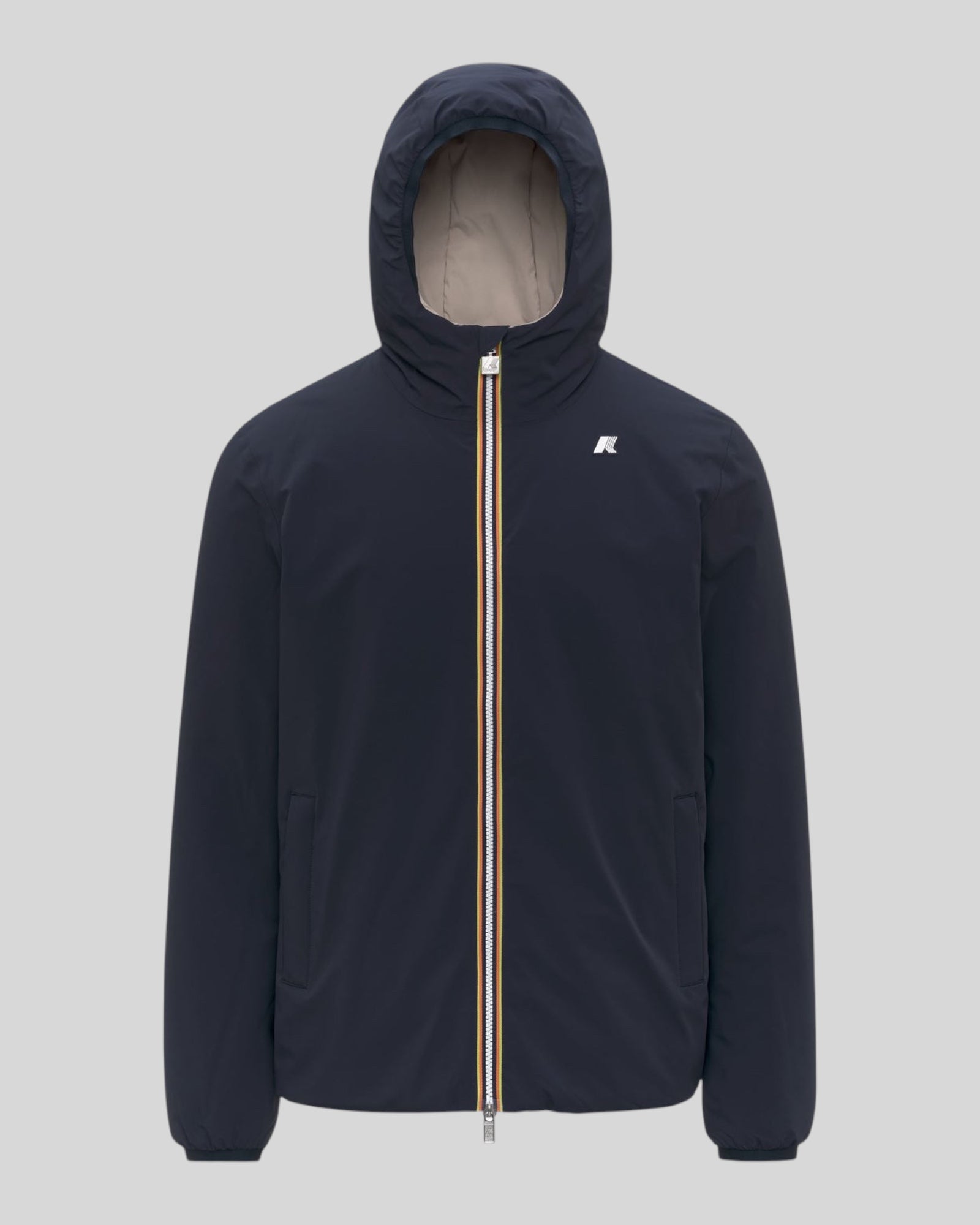 Giubbotto Reversibile Jack St Warm Double Blue Depth - Beige Cashmere K6128VW BBC K-WAY