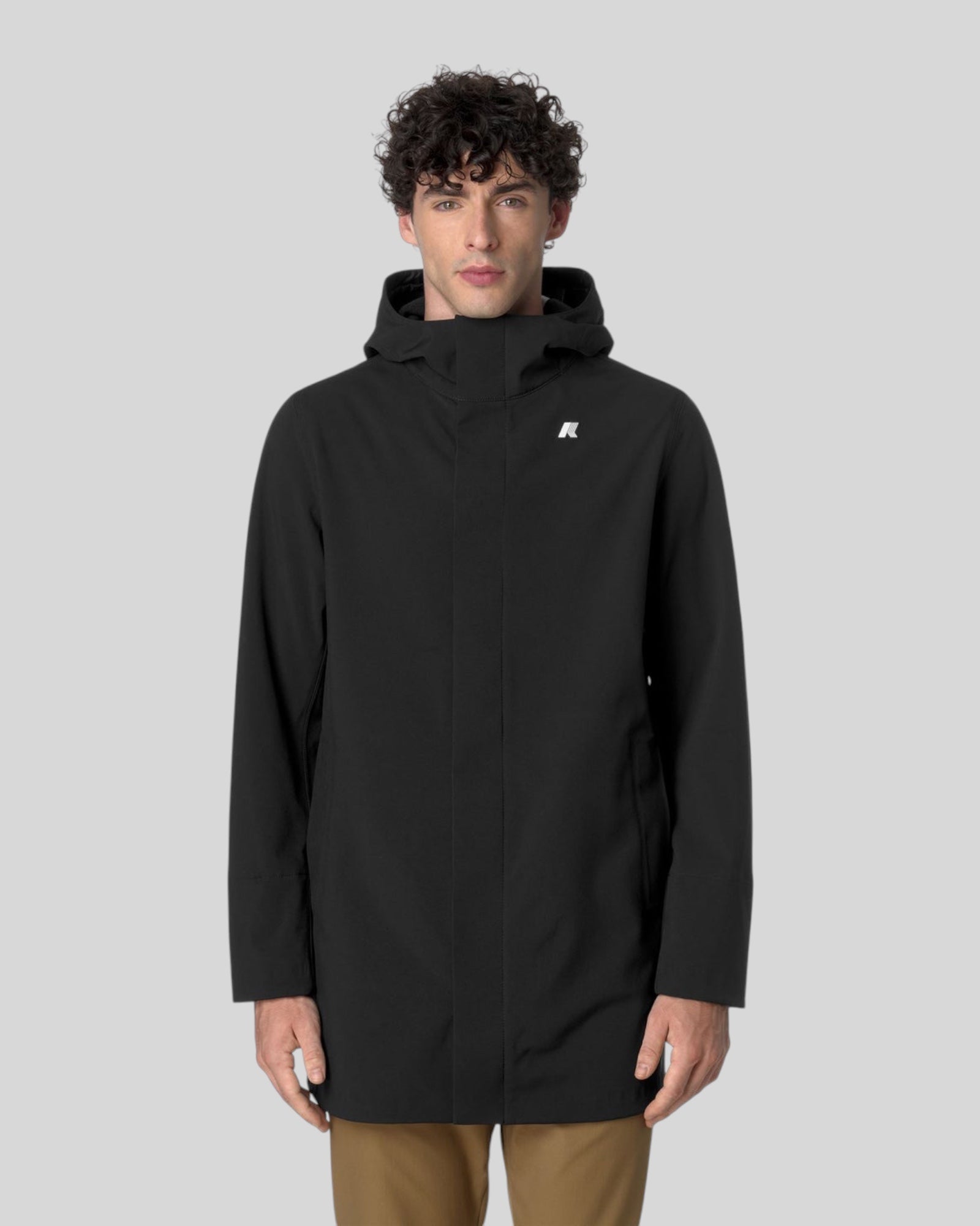 Giaccone Marlyn Bonded Medio Black-Blue Depht K7126UW A3C K-WAY