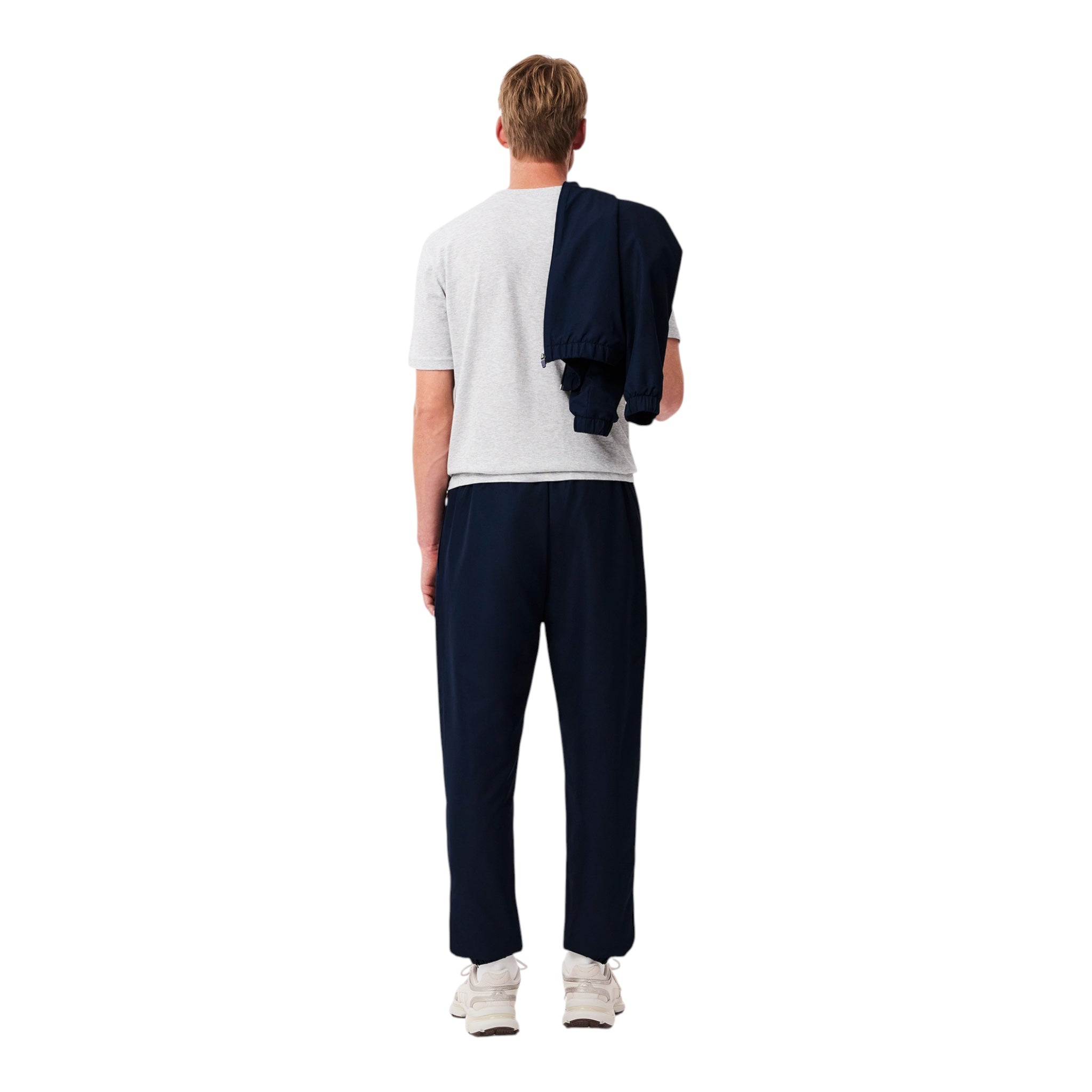 Tuta Monocolore In Taffetà Blu Relaxed Fit Lacoste