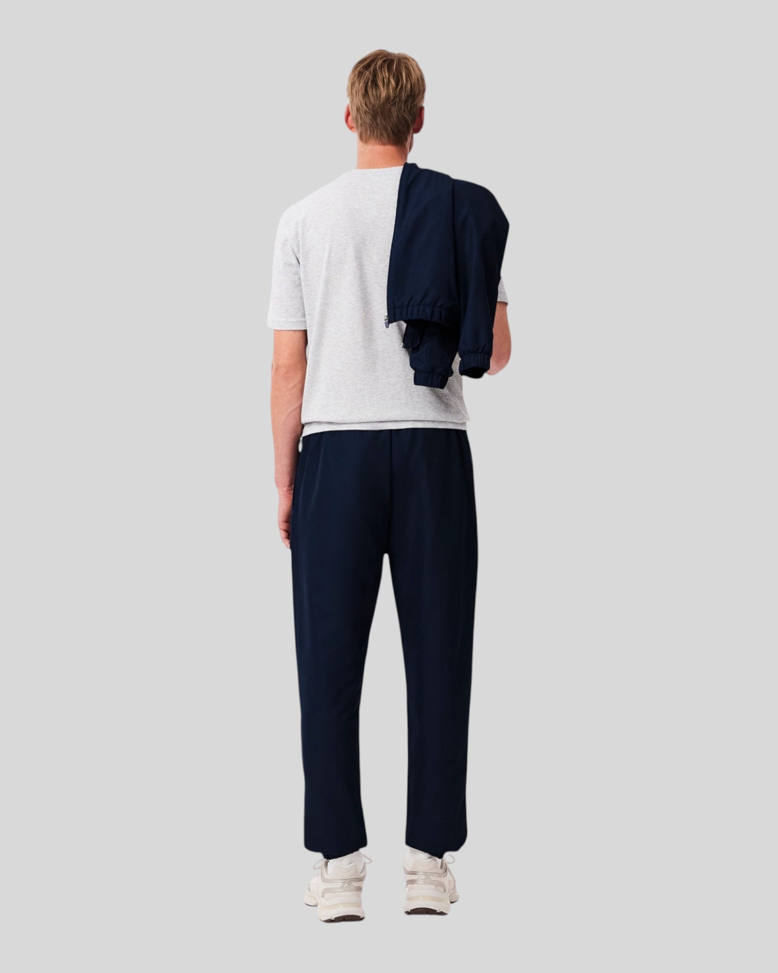Tuta Completa Monocolore In Taffetà Blu Relaxed Fit Lacoste