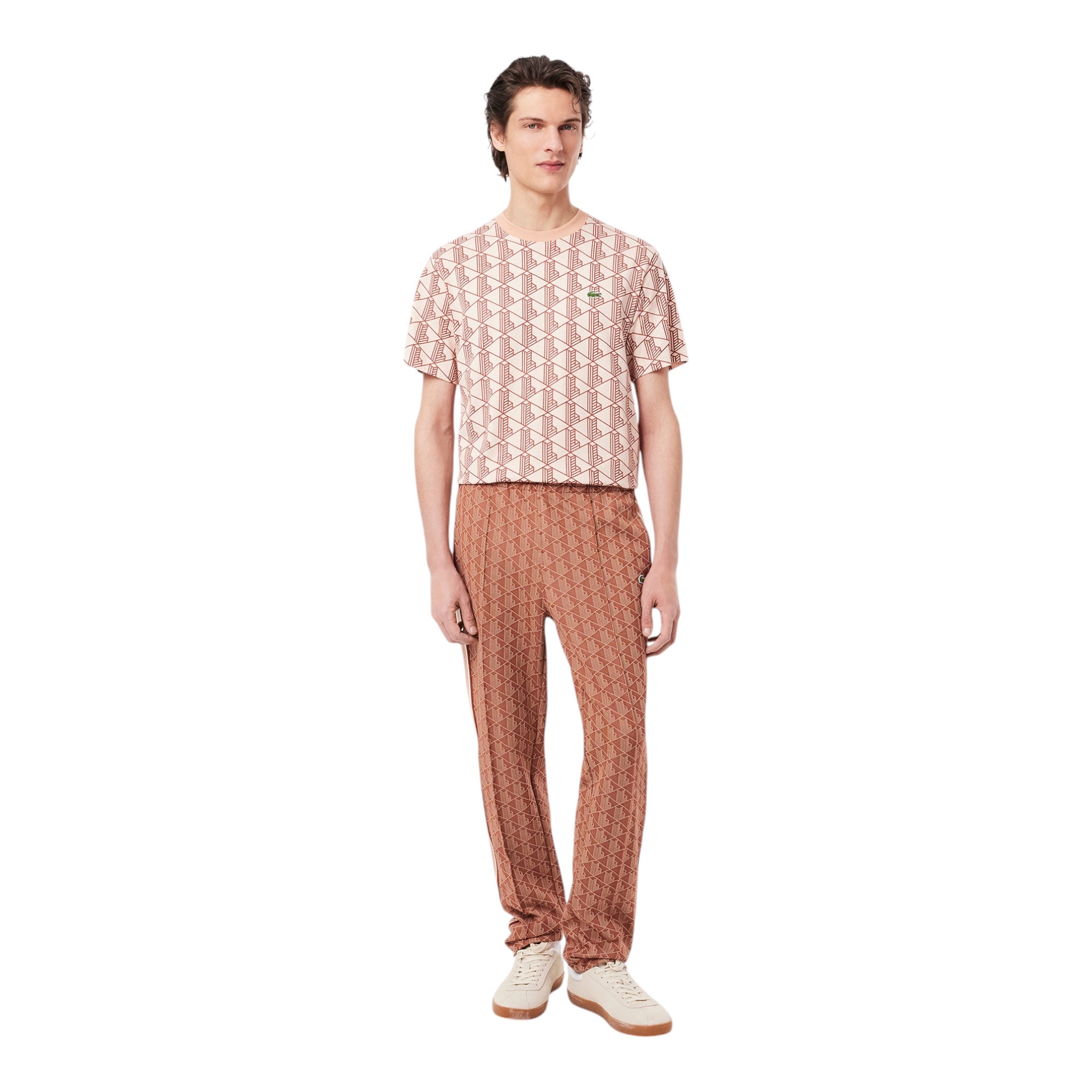 Pantaloni Monogramma Paris Marrone XH1440 00 GTI Lacoste