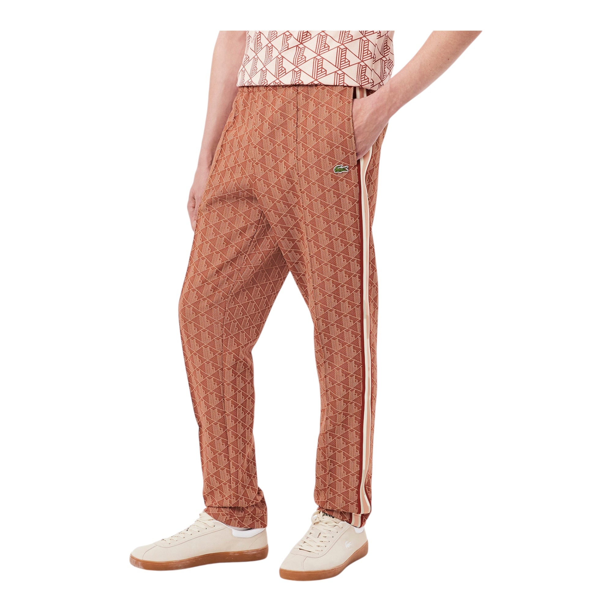 Pantaloni Monogramma Paris Marrone XH1440 00 GTI Lacoste