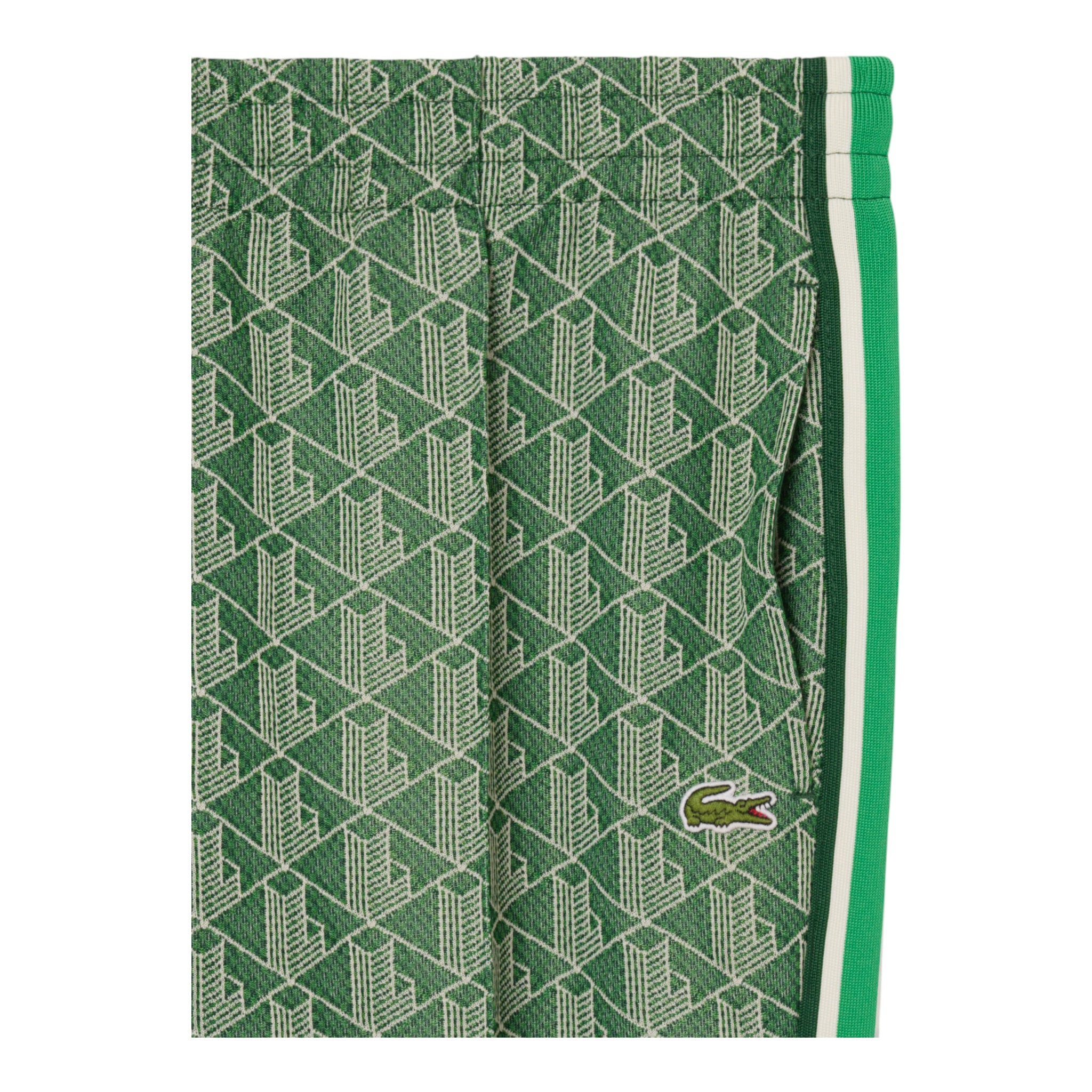Pantaloni Monogramma Paris Verde XH1440 00 HEI Lacoste