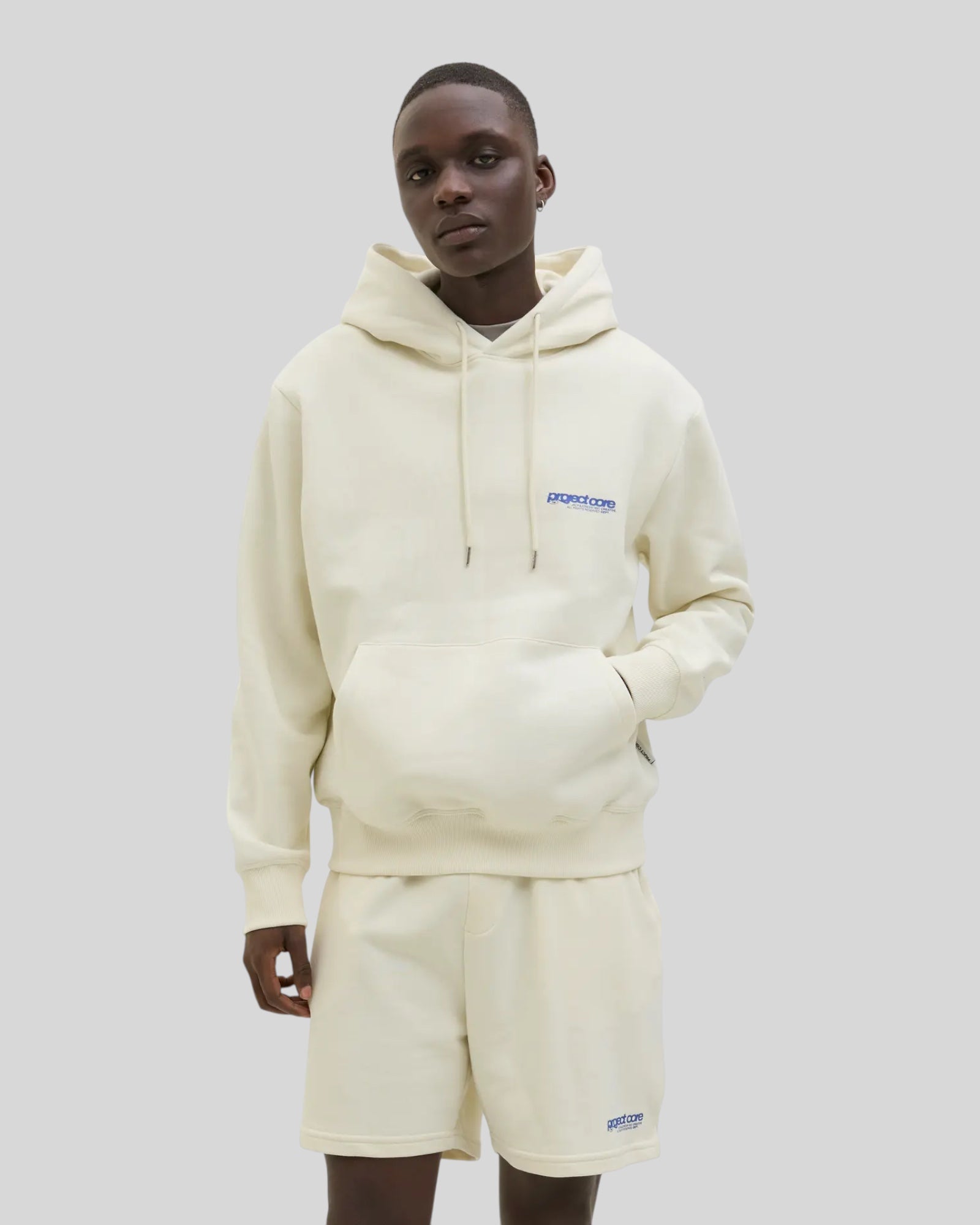 Felpa Con Cappuccio Jcounion Print Sweat Hoodie Sweet Corn 12273915 Jack & Jones