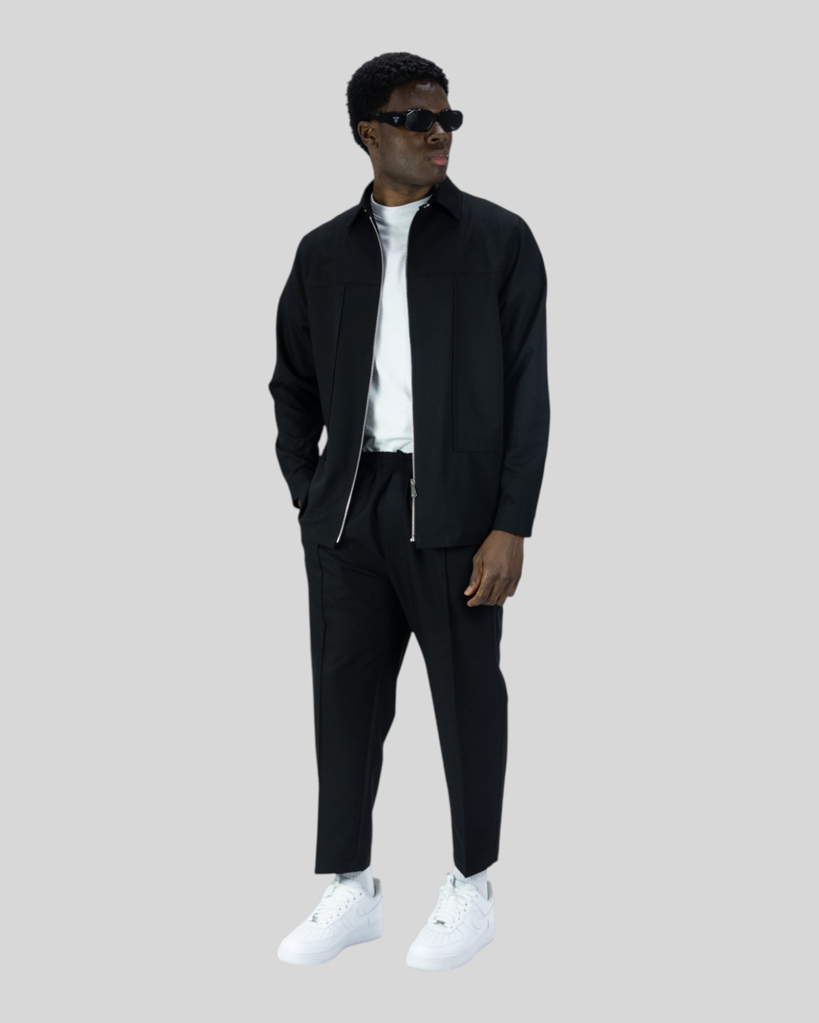 Coordinato New Zip Nero Soldier