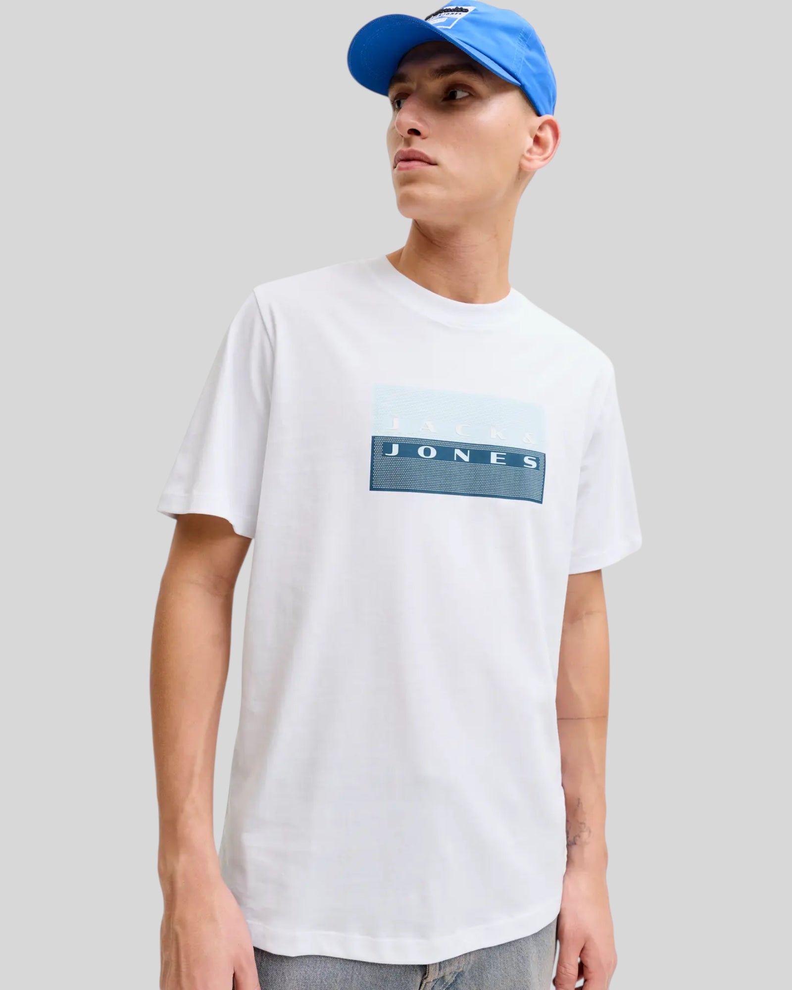 T-Shirt Jcofusion Dots Print Tee Bianco 12289863 Jack & Jones