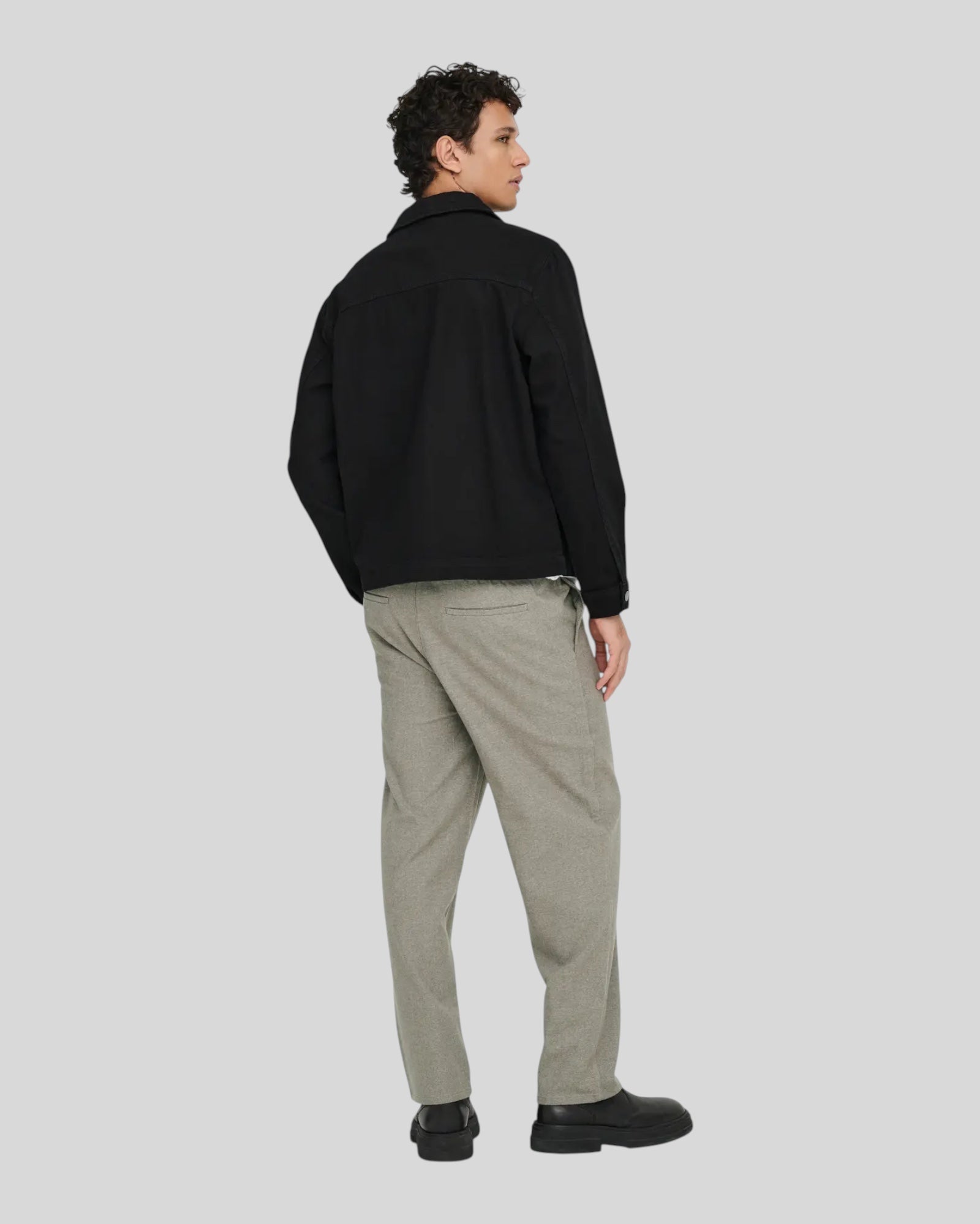 Pantalone Con Elastico Onsmark Sius Pique Brushed 0353 Falcon 22035990 Only & Sons
