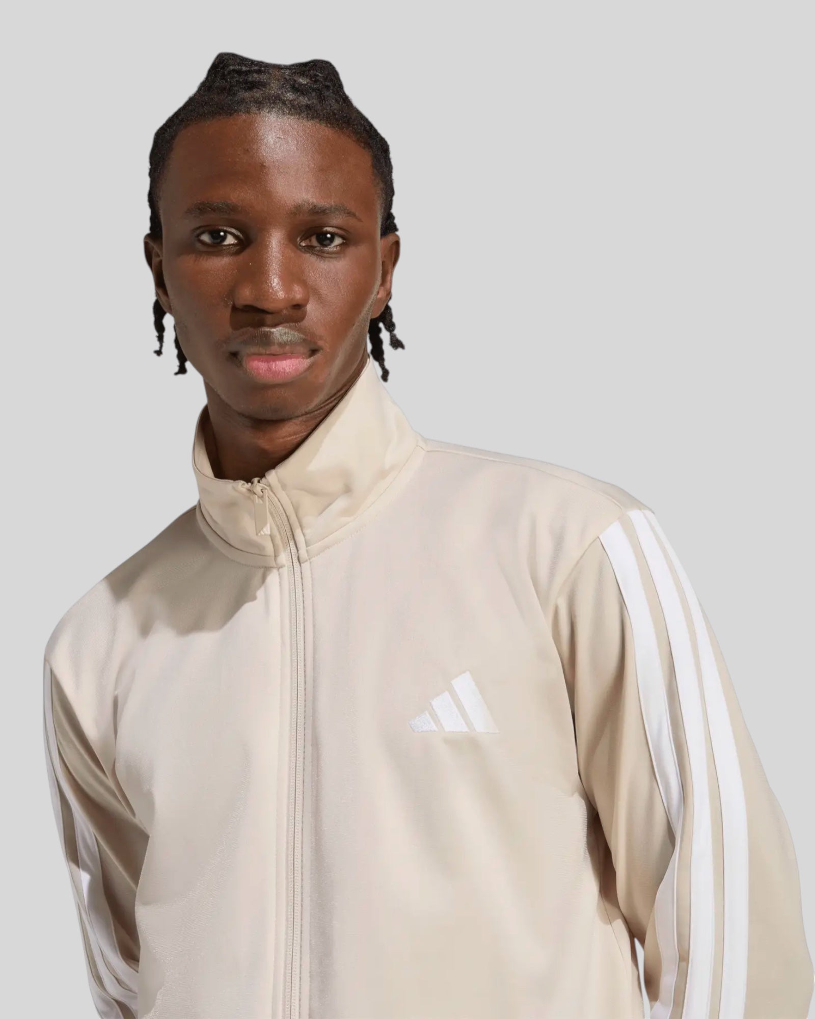Tuta Basic 3 Stripes Tricot Track Suit Beige/Bianco KR5358 Adidas