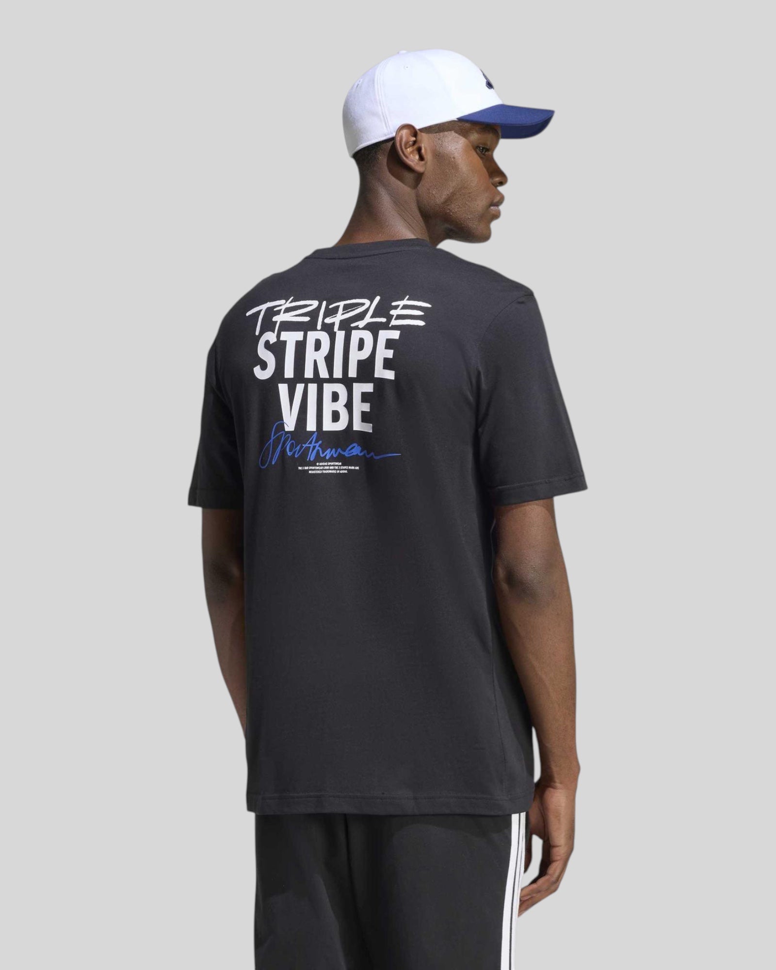 T-Shirt Triple Stripe Vibe Tee Nera JZ50289 Adidas