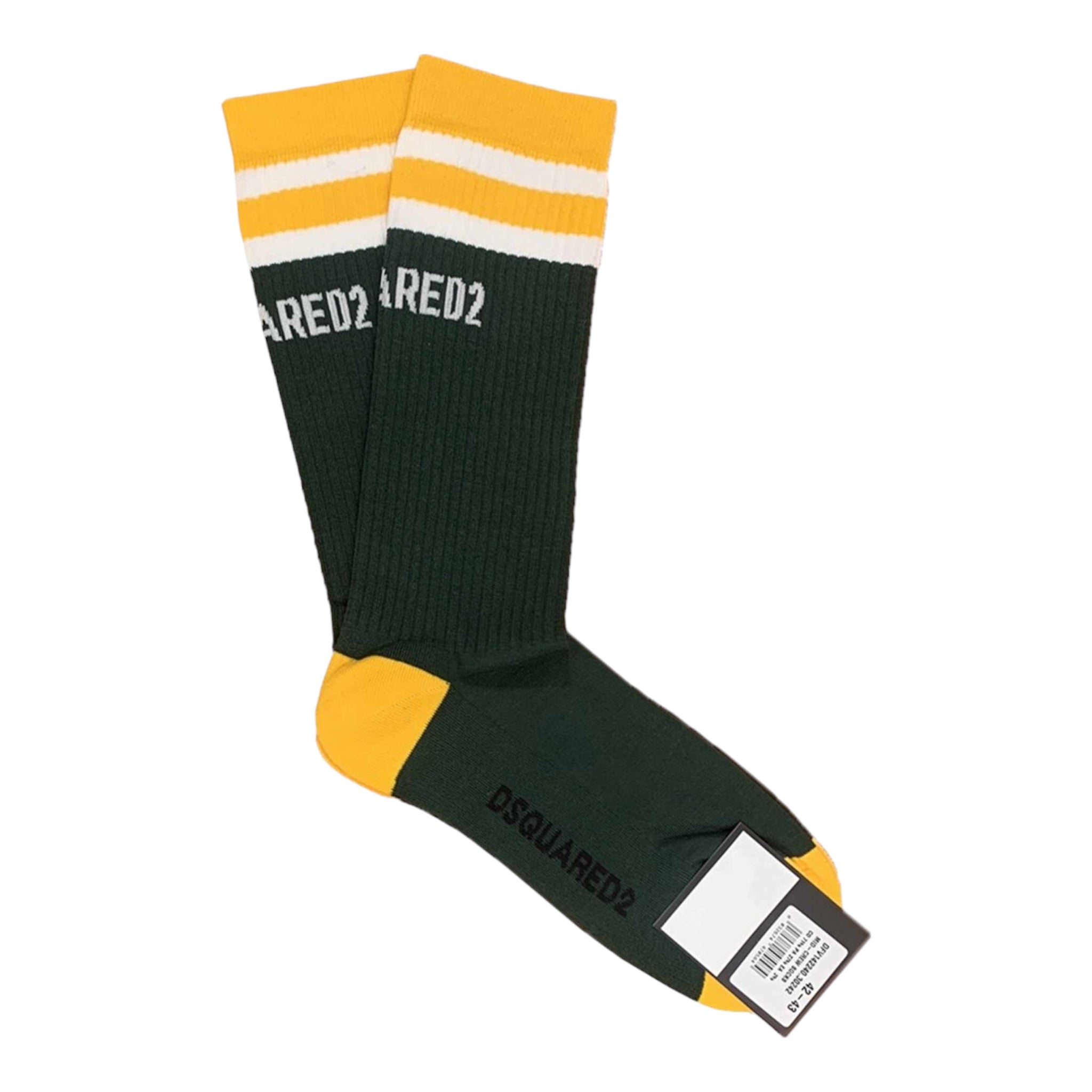 Calzini Crew Socks DFV142240 30242 Verde Dsquared2