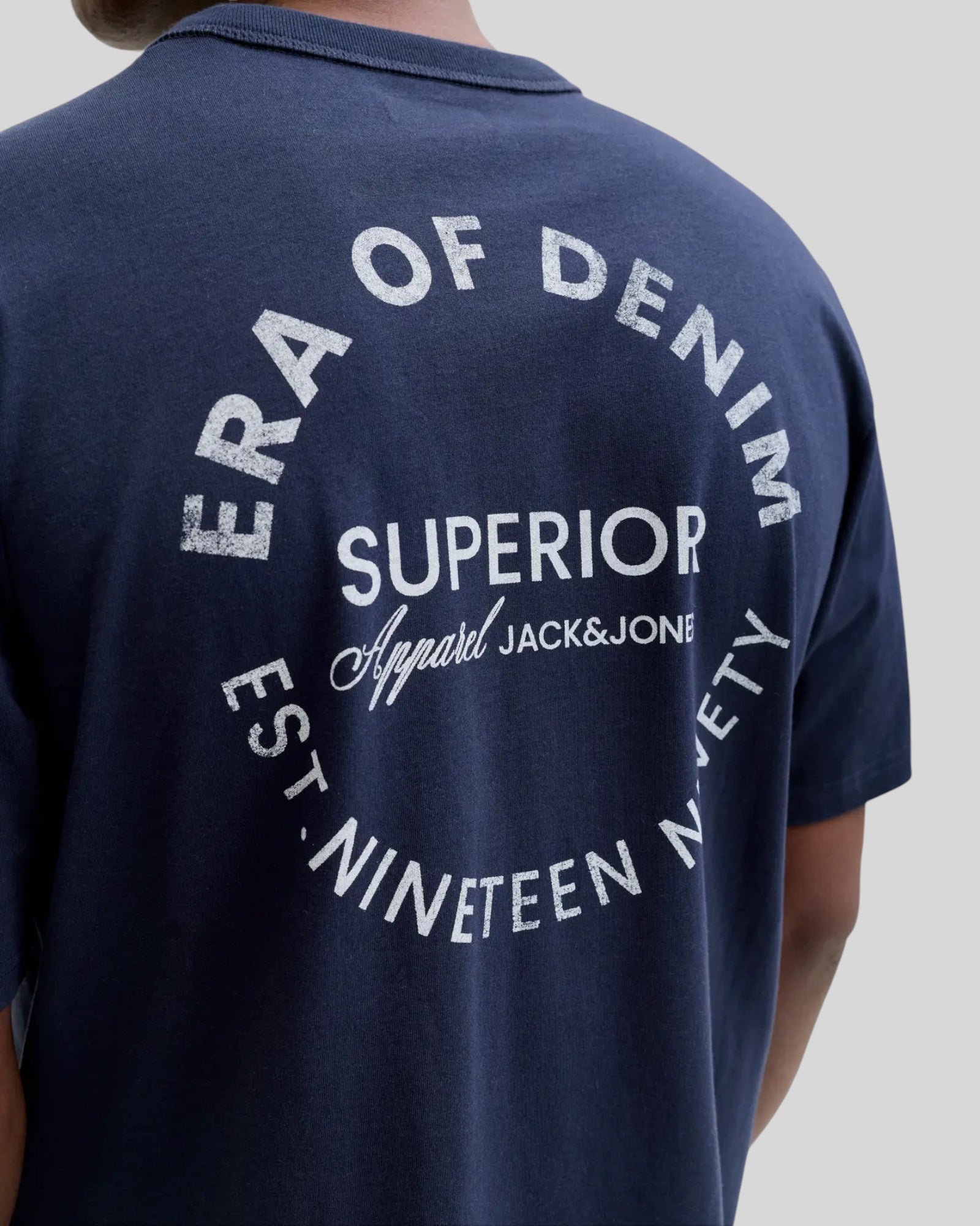 T-Shirt Jjedover Graphic Tee Crew Neck Navy Blazer 12288005 Jack & Jones