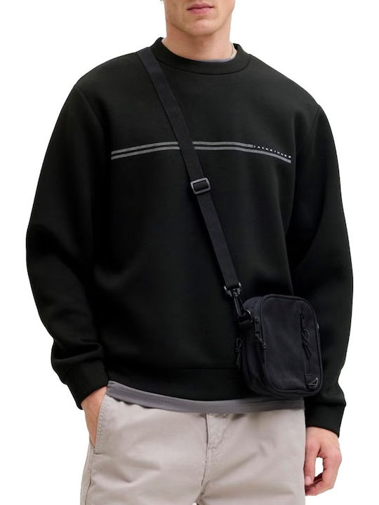 Felpa Jack & Jones JCOFUSION Scuba Sweat Crew Neck Black 12289830