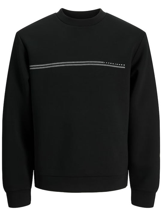 Felpa Jack & Jones JCOFUSION Scuba Sweat Crew Neck Black 12289830
