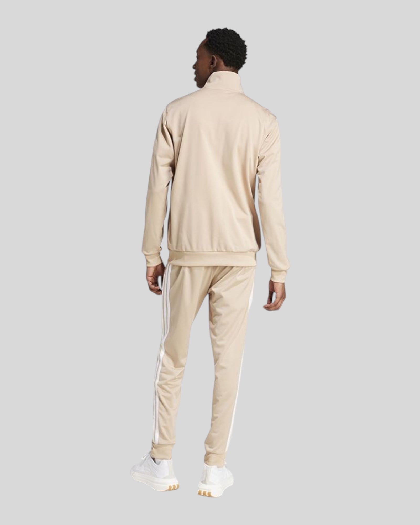 Tuta Basic 3 Stripes Tricot Track Suit Beige JX8732 Adidas