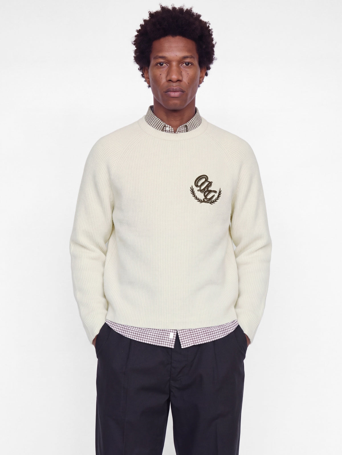 Maglione Jack & Jones Sea Salt Bianco 12305748