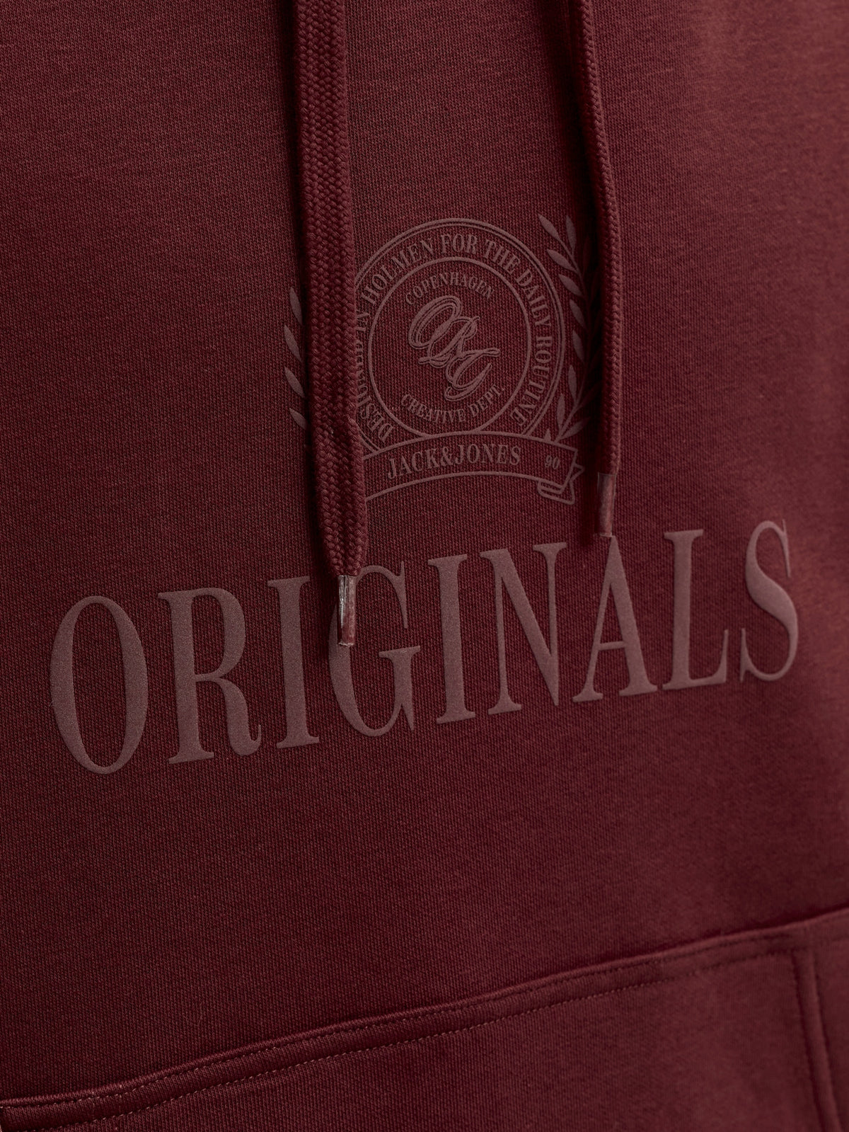 Felpa Uomo Jack & Jones JORFREDERIKSBERG MONOGRAM SWEAT HOOD SN Chocolate Truffle 12300022