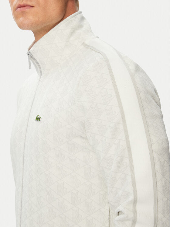 Dettaglio jacquard Felpa Lacoste SH1368-00-4IW