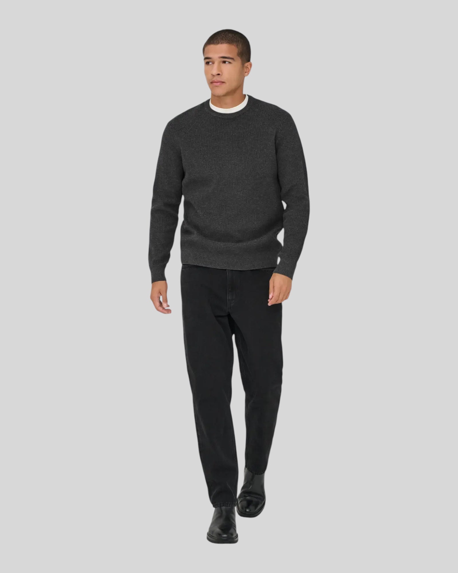 Maglione Girocollo Onsalfi Knit Dark Grey 22035795 Only & Sons