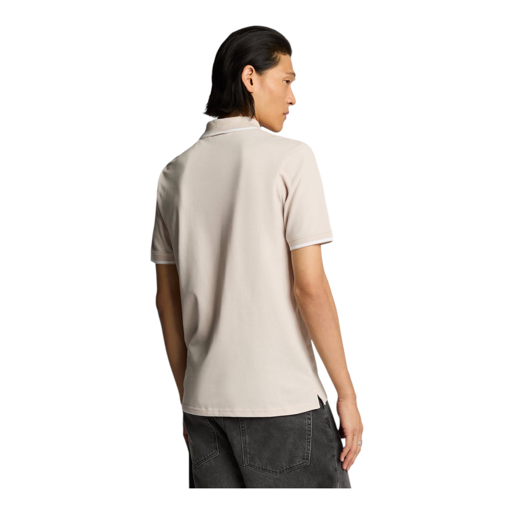 Polo M Tipped Pink Salt SP1524VOG X645 Lyle & Scott