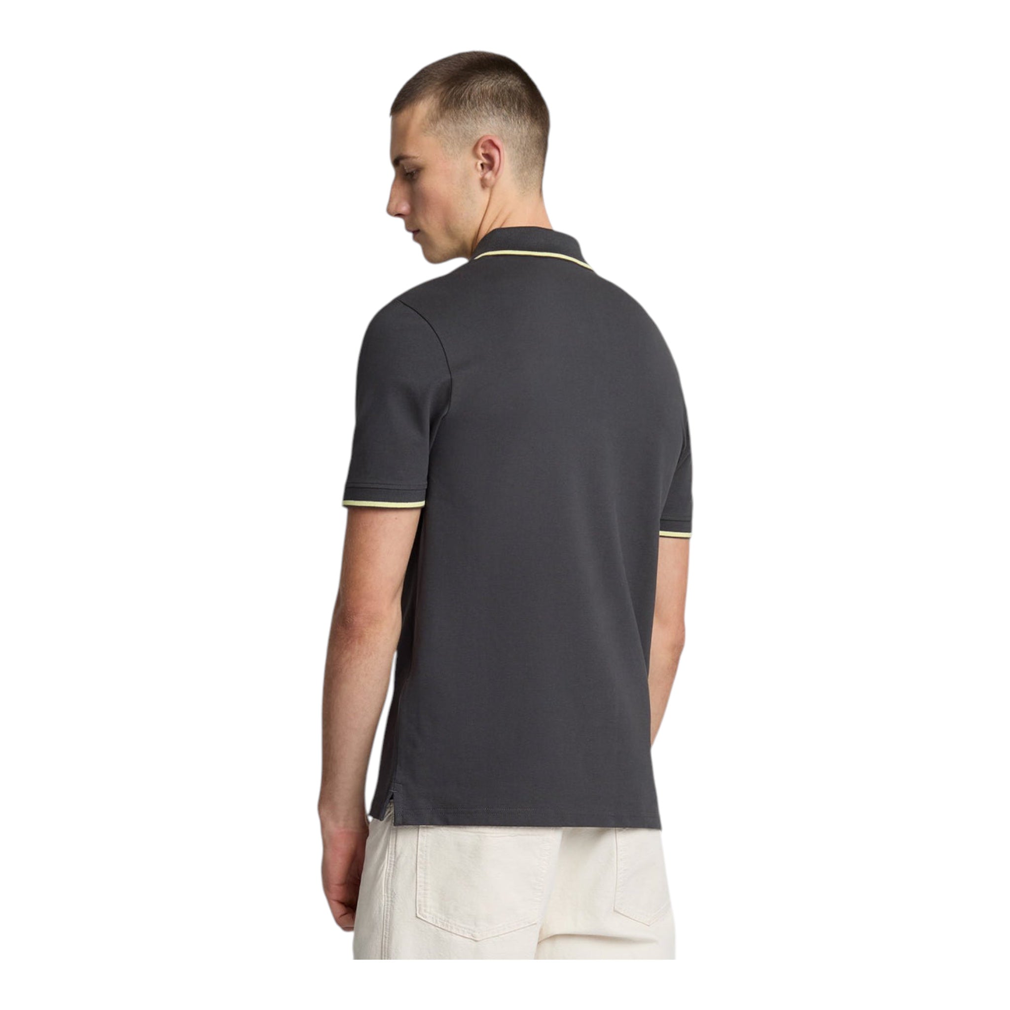 Polo M Tipped Gunmetal Steward SP1524VOG X735 Lyle & Scott