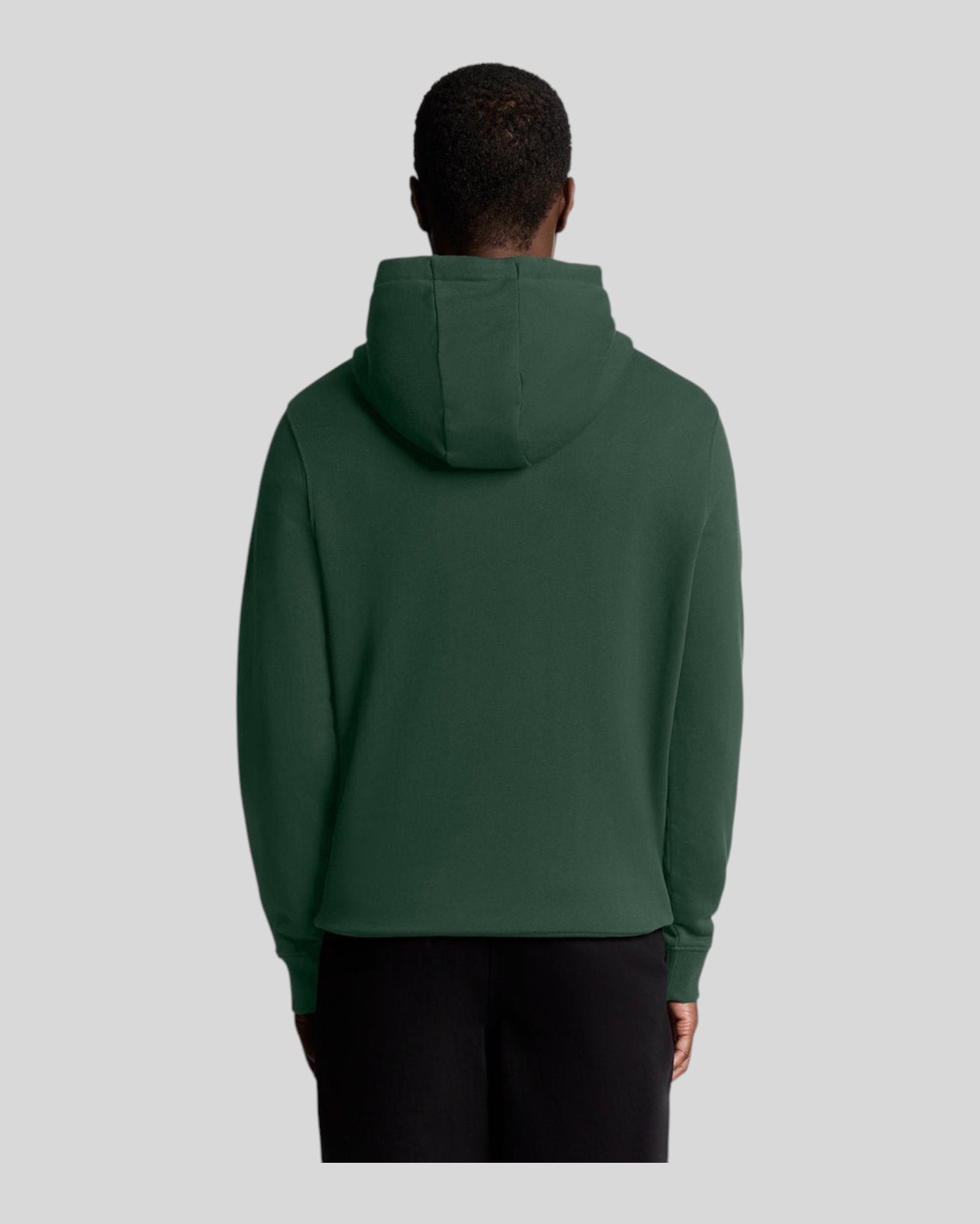 Felpa Con Cappuccio Brushed Hoodie Sweatshirt Dark Green ML1139V W486 Lyle & Scott