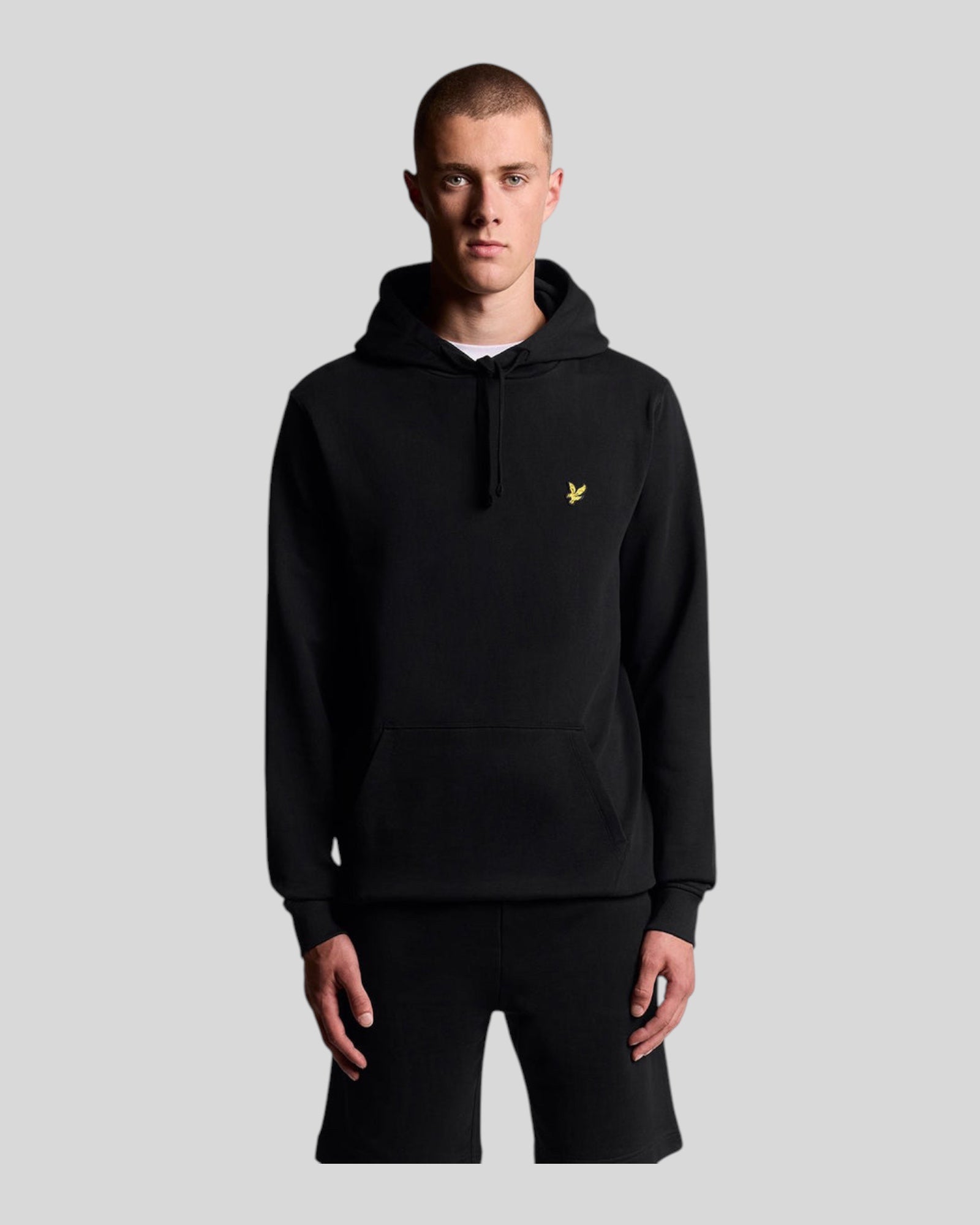 Brushback Pullover Hoodie Black ML1139V Z865 Lyle & Scott