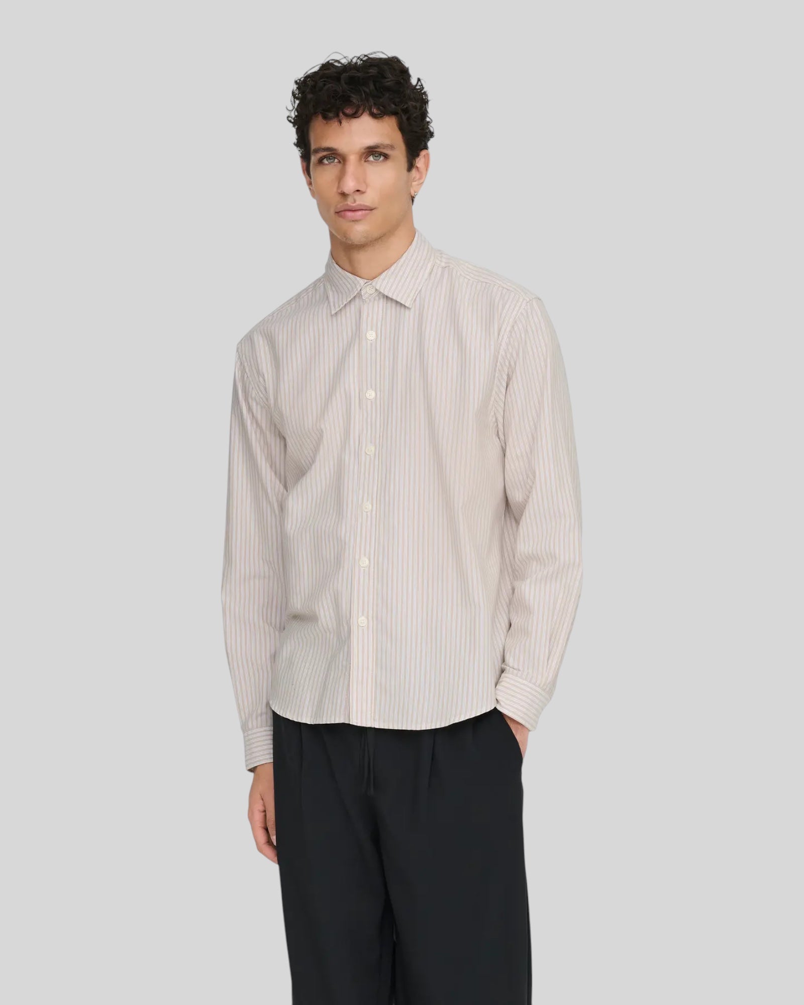 Camicia Maniche Lunghe Onsgiorgio Relaxed 005 Twill Bianco 22036696 Only & Sons