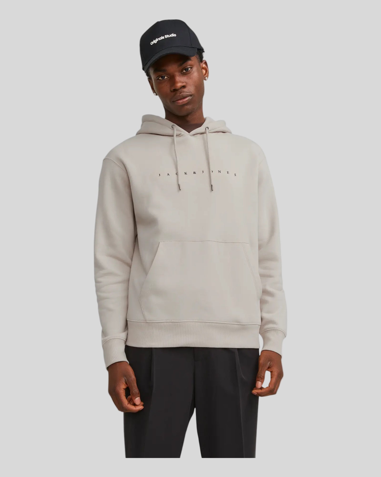 Felpa Con Cappuccio Jjestar Sweat Hoodie Moonbeam 12233972 Jack & Jones