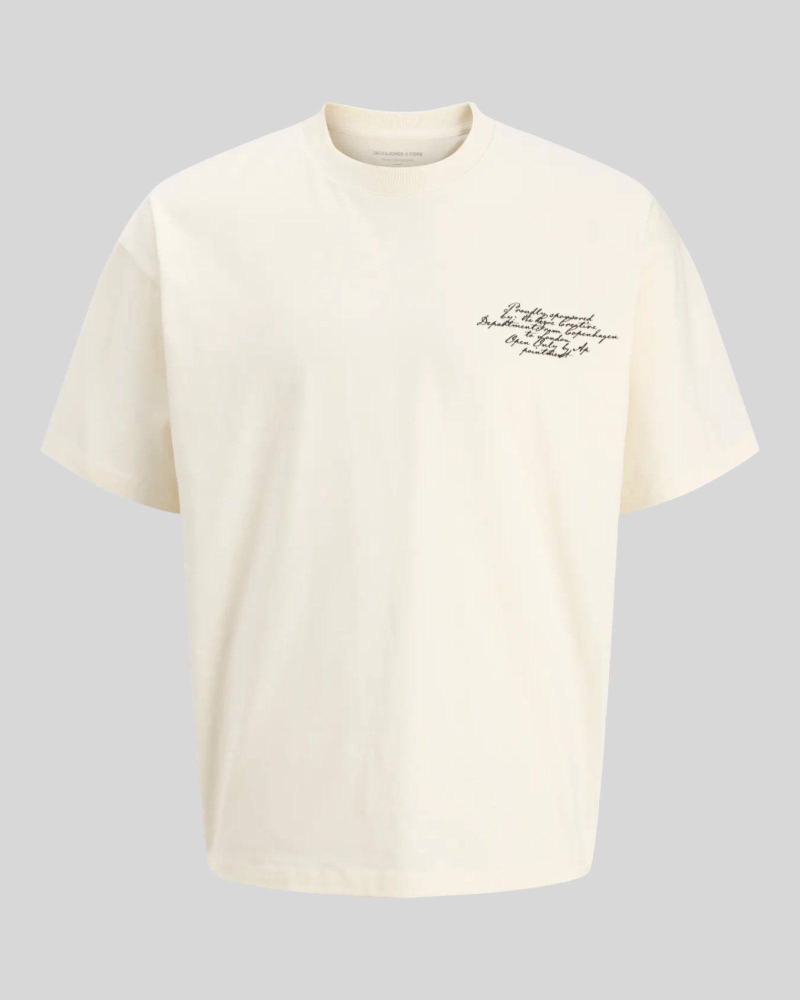 T-Shirt Jcodust Script Back SS Sweet Corn 12292982 Jack & Jones