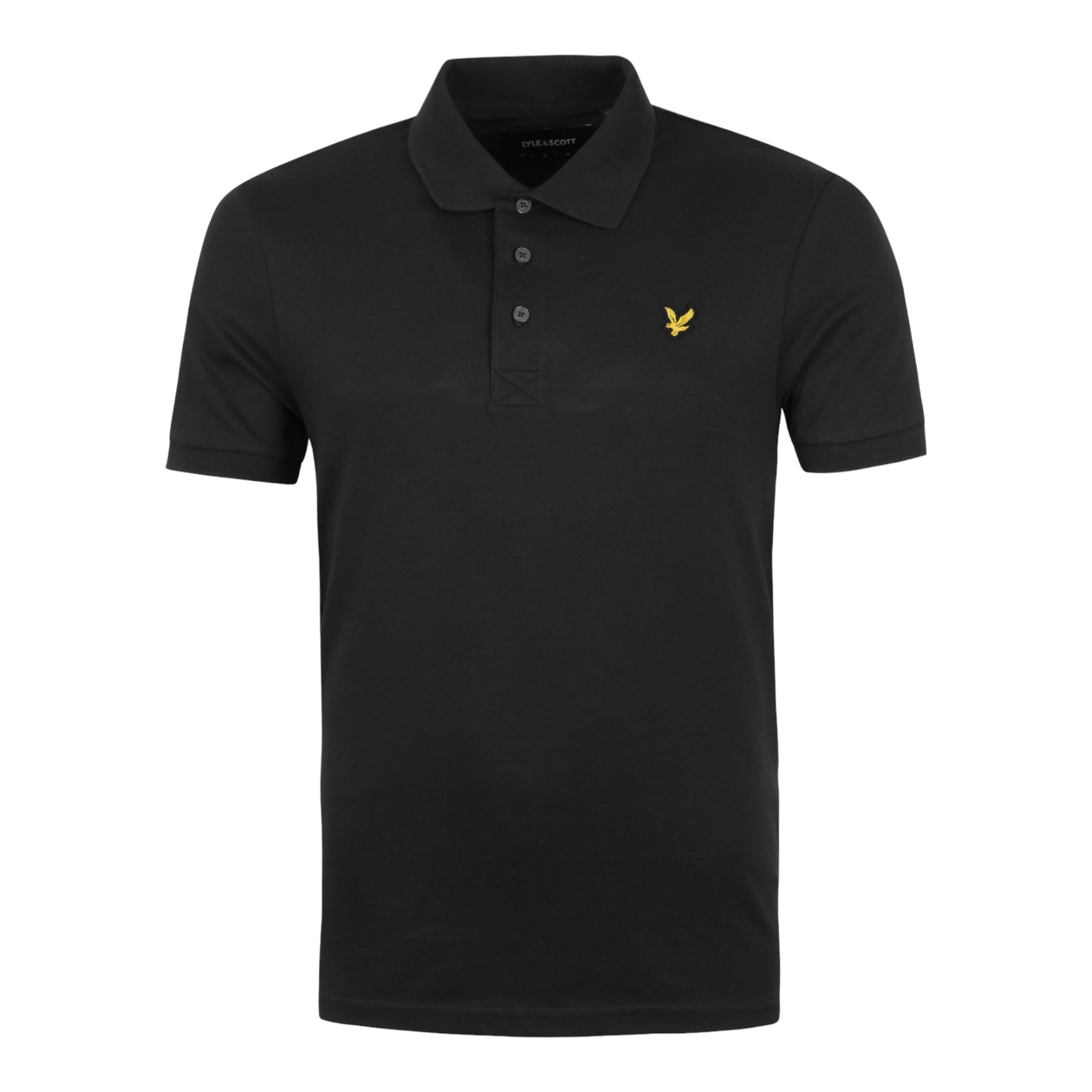 Polo Plain Shirt Nera SP400VOG Z865 Lyle & Scott