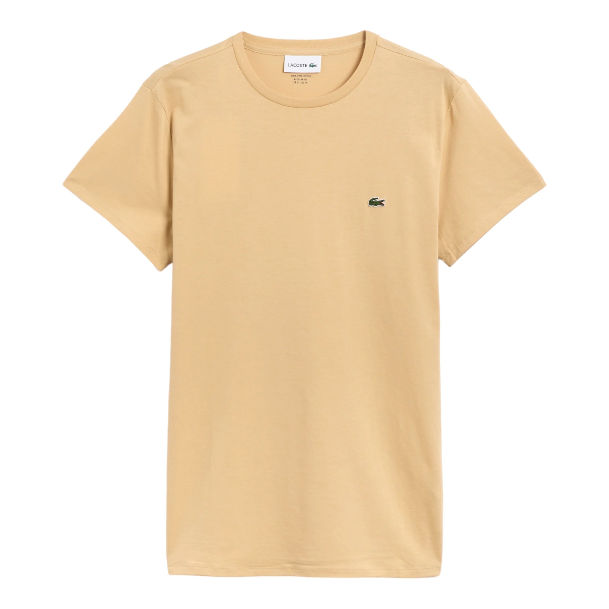 T-Shirt Pima Cotton Regular Fit Beige TH670900IXQ Lacoste