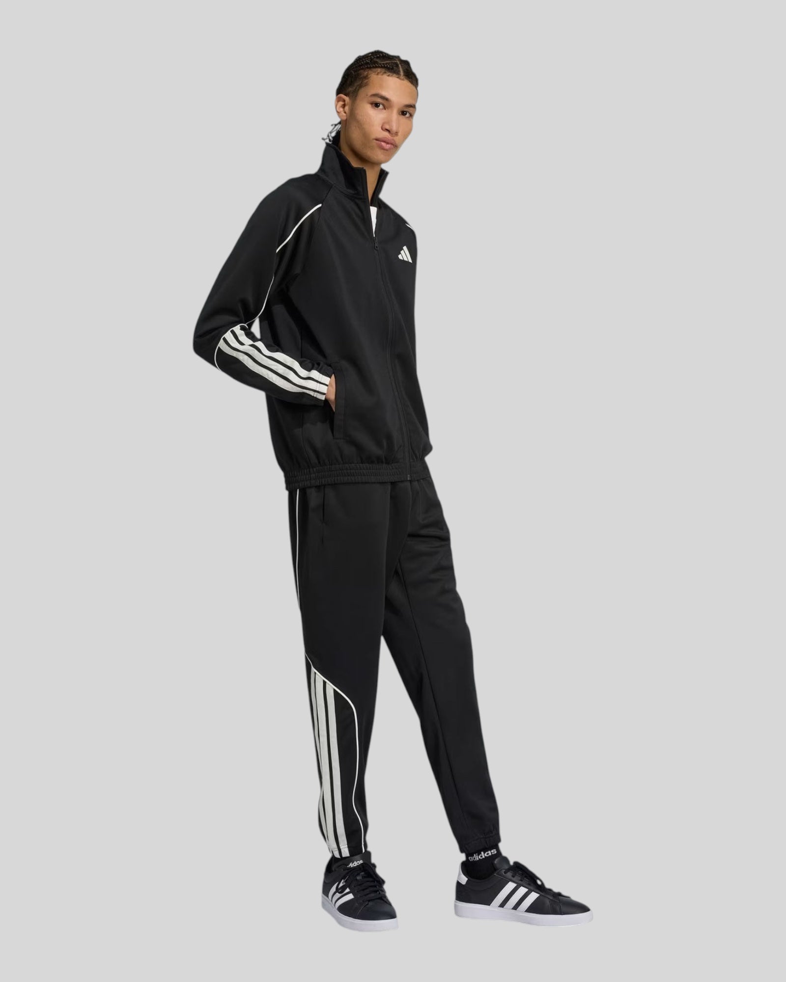 Tuta Completa 3 Stripes Stadium Track Suit Nero JN1817 Adidas