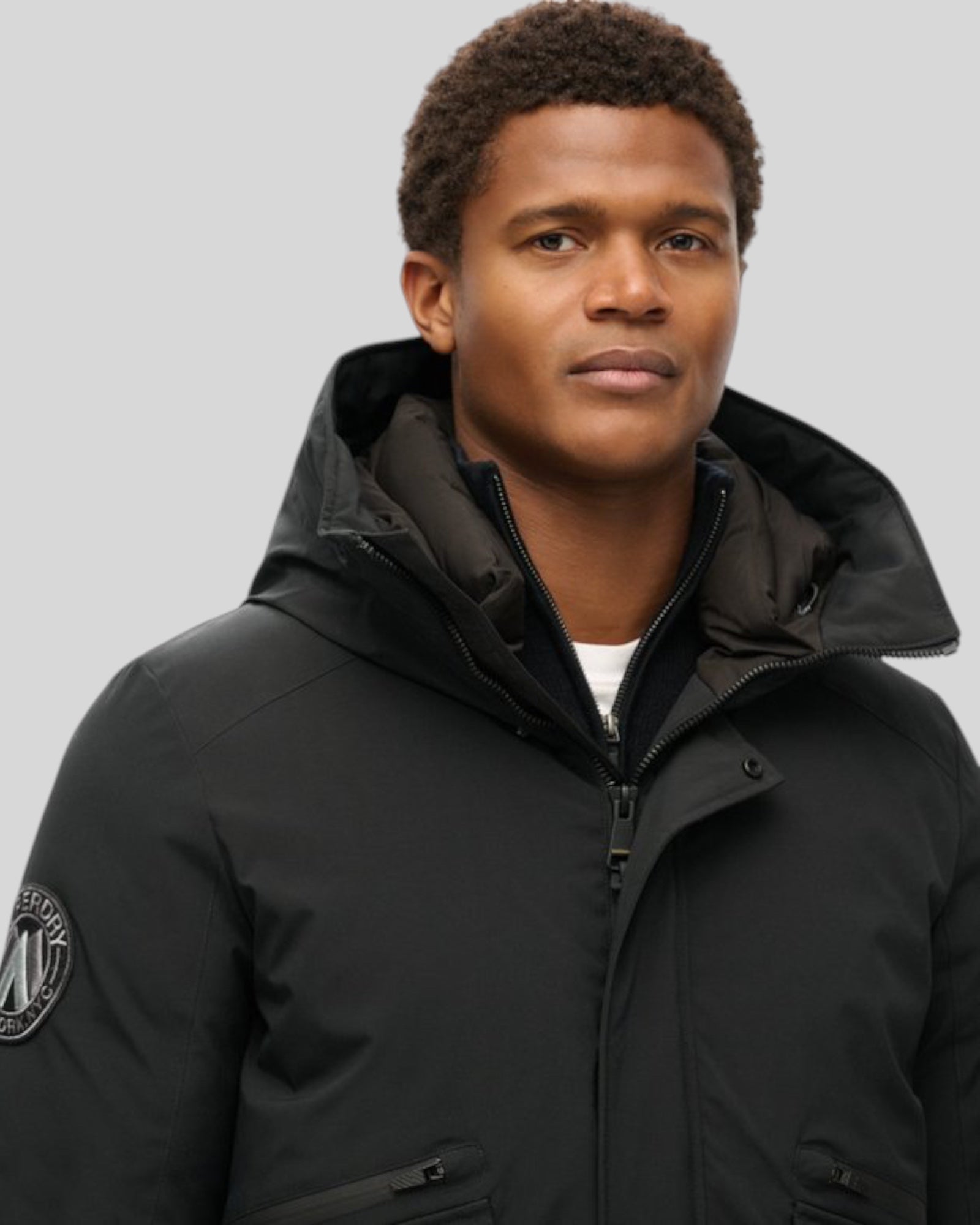 Giubbotto Bomber Imbottito City Padded Jacket Nero M5011908A 02A Superdry