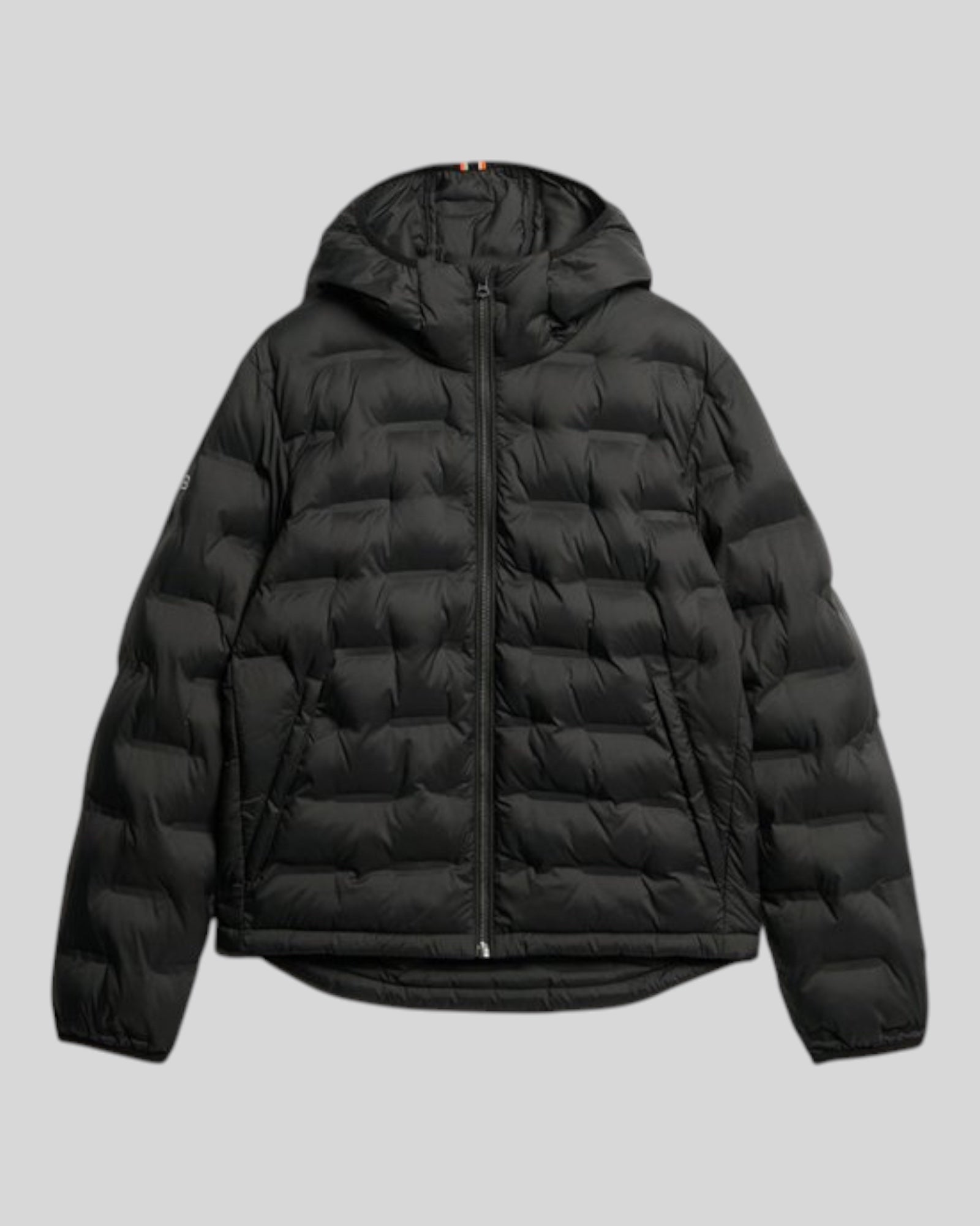 Giubbino Con Cappuccio Hooded Quilted Puffer Coat  Nero M5012045A Superdry