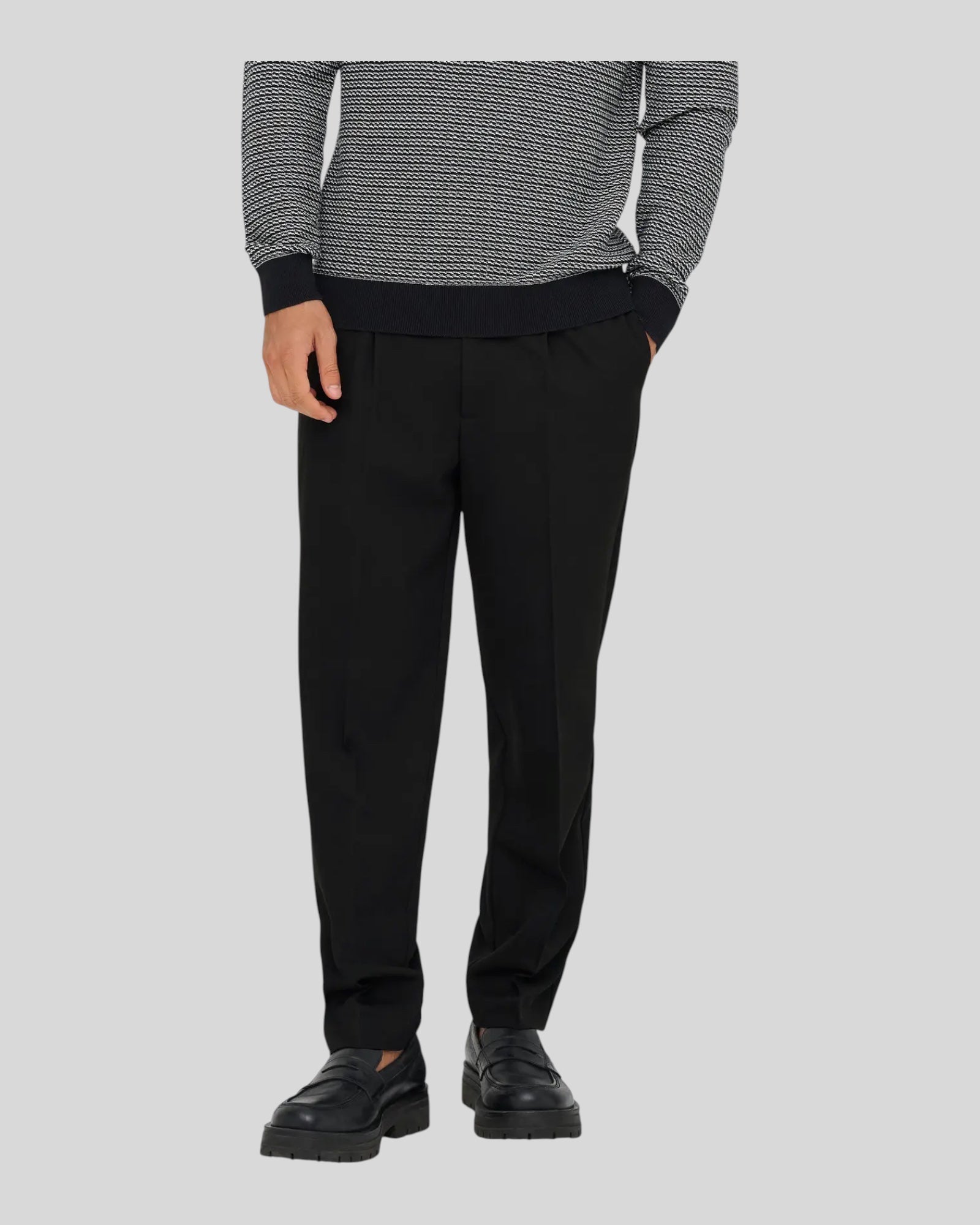 Pantaloni Tailored Onsmiro Tapered Nero 22035160 Only & Sons