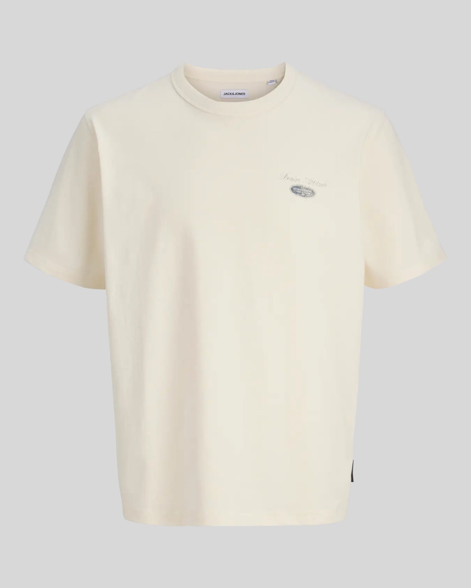 T-Shirt Jjedover Graphic Tee Crew Neck Antique White 12288005 Jack & Jones