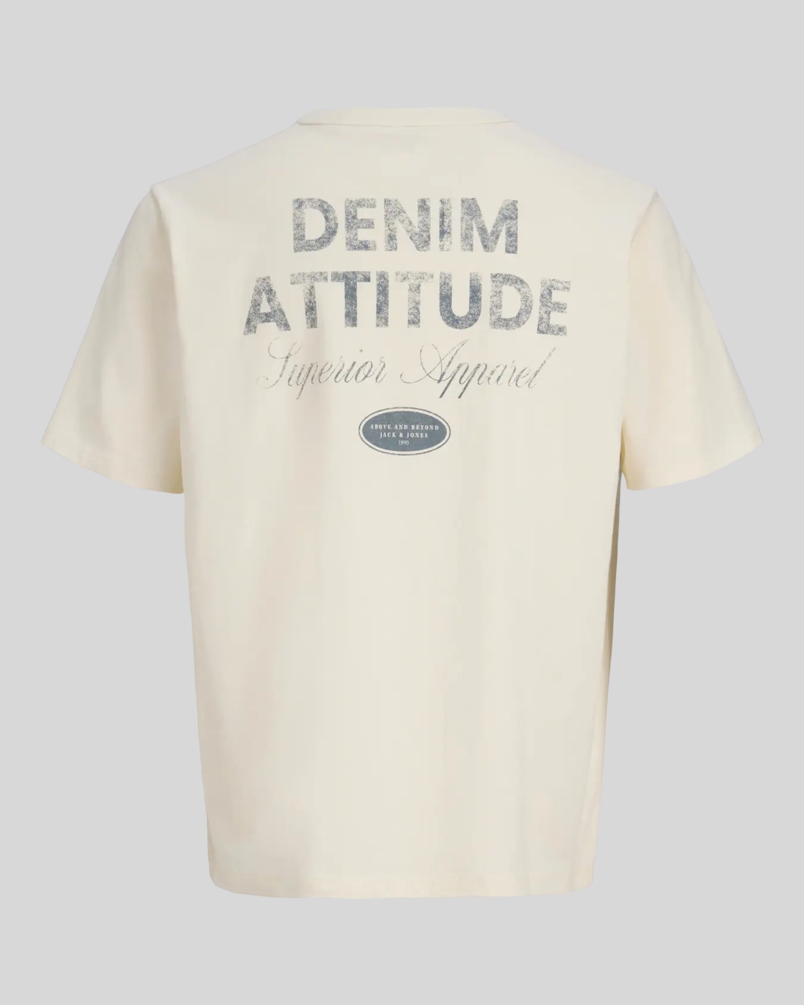T-Shirt Jjedover Graphic Tee Crew Neck Antique White 12288005 Jack & Jones