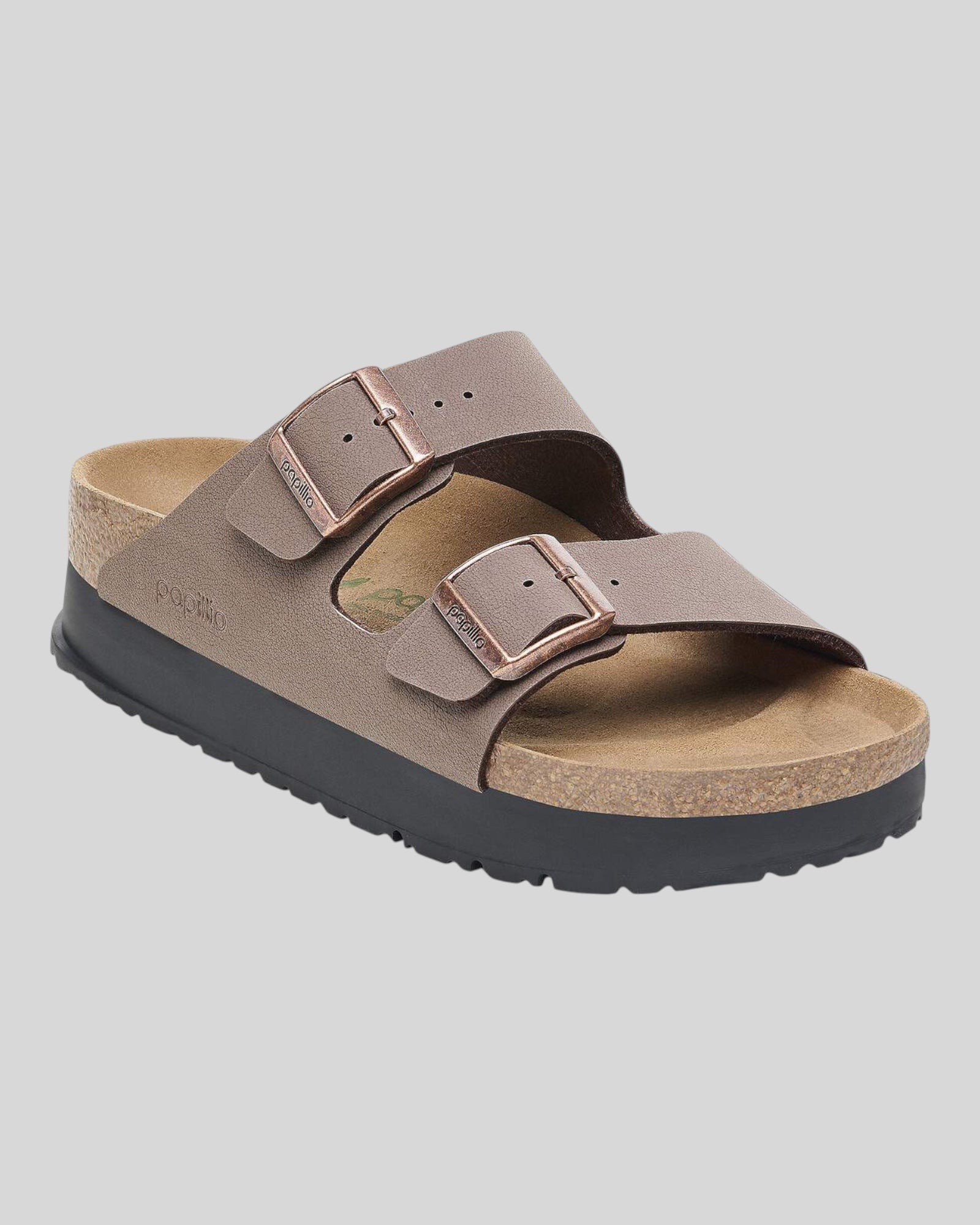 Arizona Donna Mocca Pap Flex Platform Birkoflor Papillio by Birkenstock 1027417