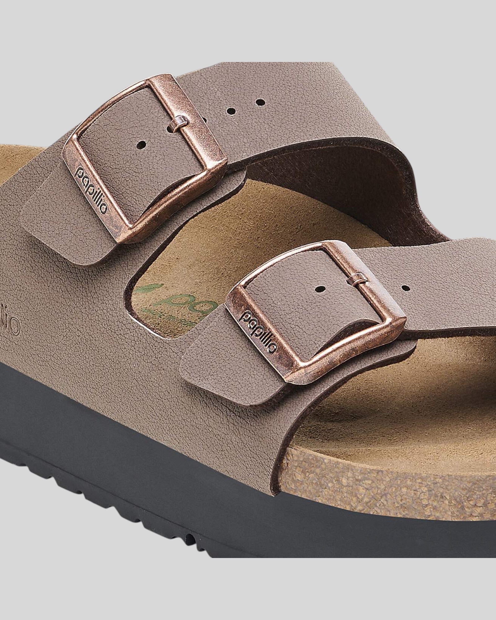 Arizona Donna Mocca Pap Flex Platform Birkoflor Papillio by Birkenstock 1027417