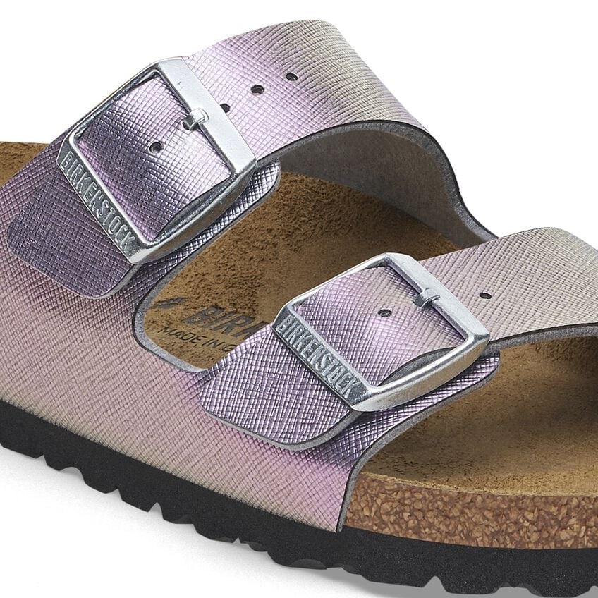 Arizona Women's Birko-Flor Saffiano Iridiscent Purple 1029510 Birkenstock
